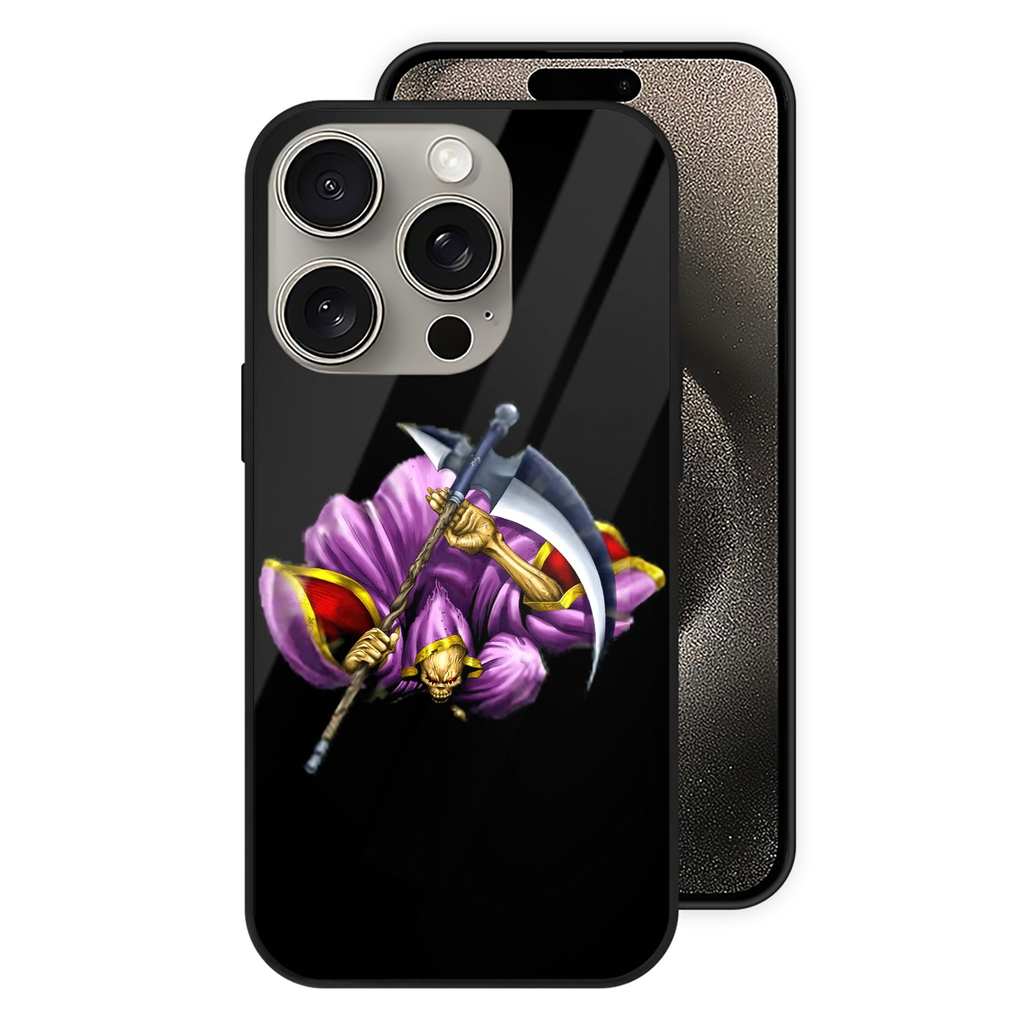 （画像用） 遊☆戯☆王 Yu-Gi-Oh! 【iPhone15Pro対応】スマホケース 耐衝撃＆黄変防止 背面ガラス