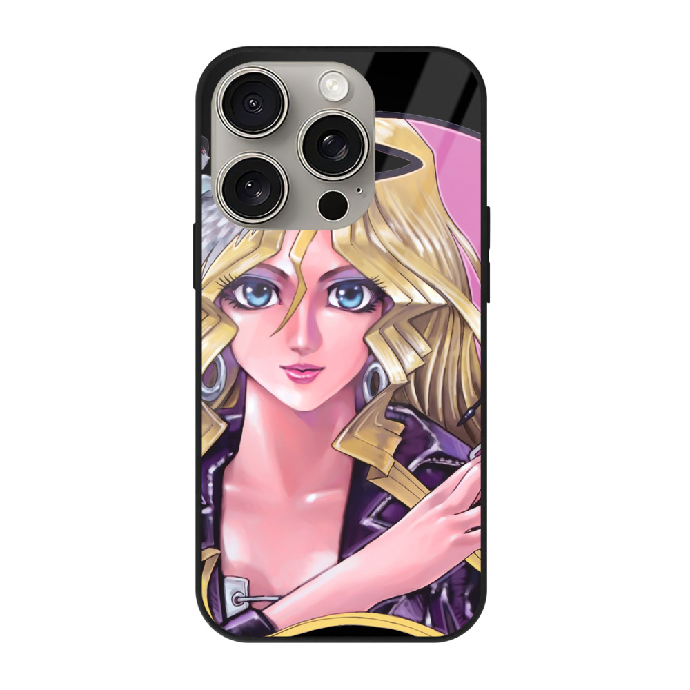 遊☆戯☆王 Yu-Gi-Oh! 【iPhone15Pro対応】スマホケース 耐衝撃＆黄変防止 背面ガラス