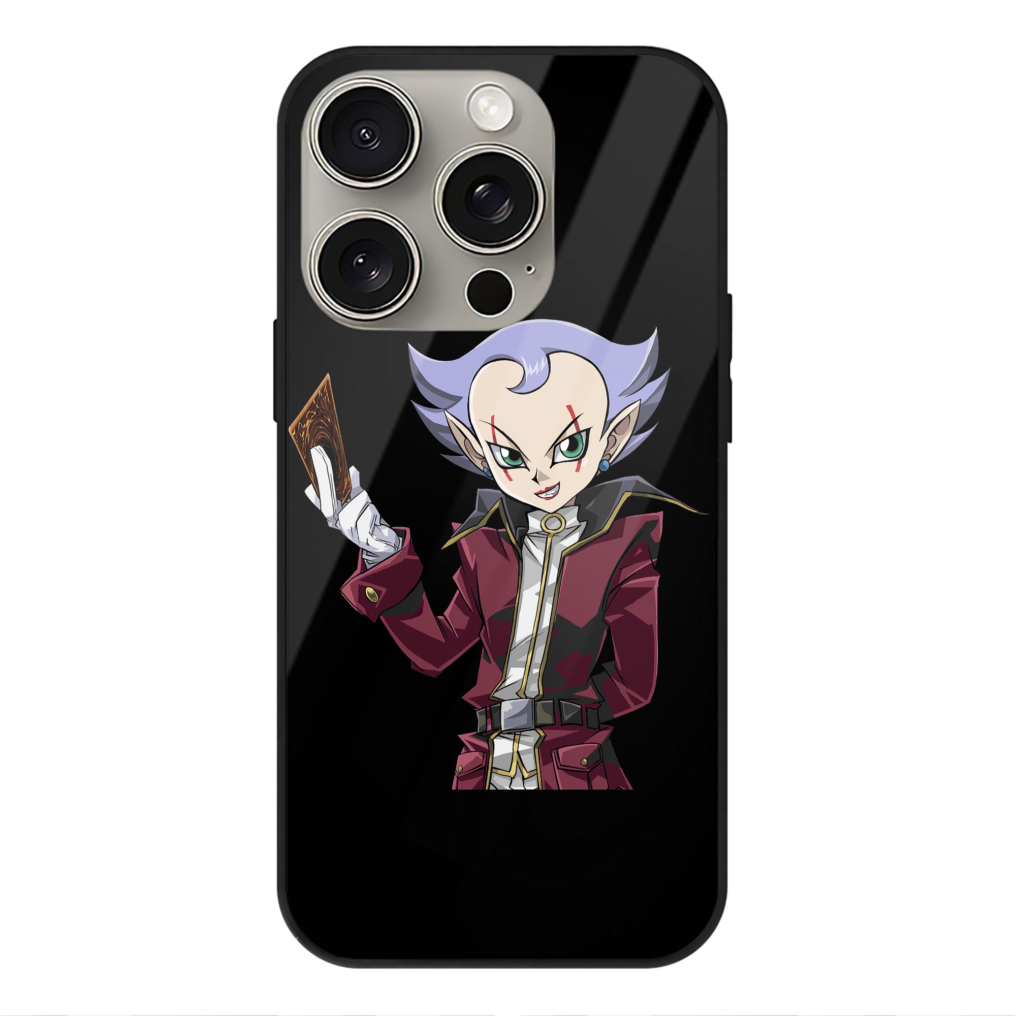（画像用） 遊☆戯☆王 Yu-Gi-Oh! 【iPhone15Pro対応】スマホケース 耐衝撃＆黄変防止 背面ガラス