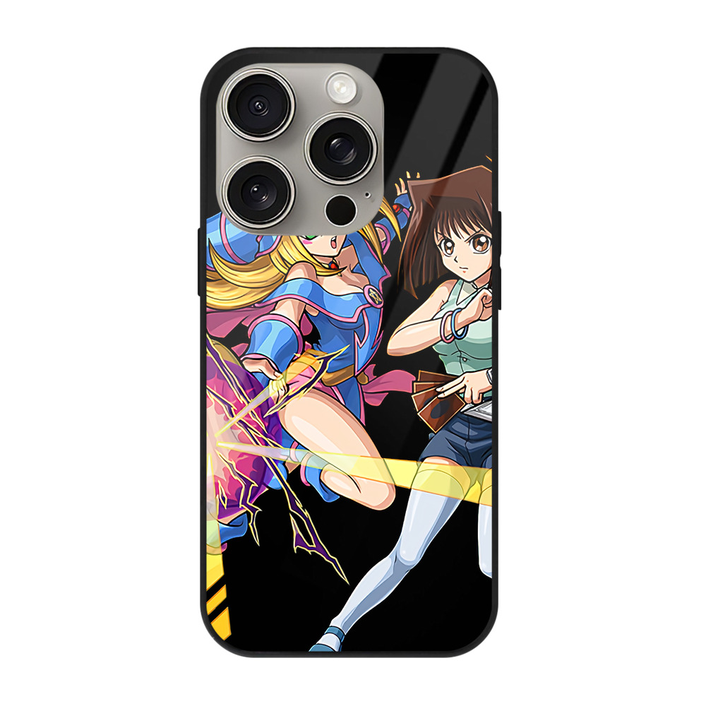 遊☆戯☆王 Yu-Gi-Oh! 【iPhone15Pro対応】スマホケース 耐衝撃＆黄変防止 背面ガラス