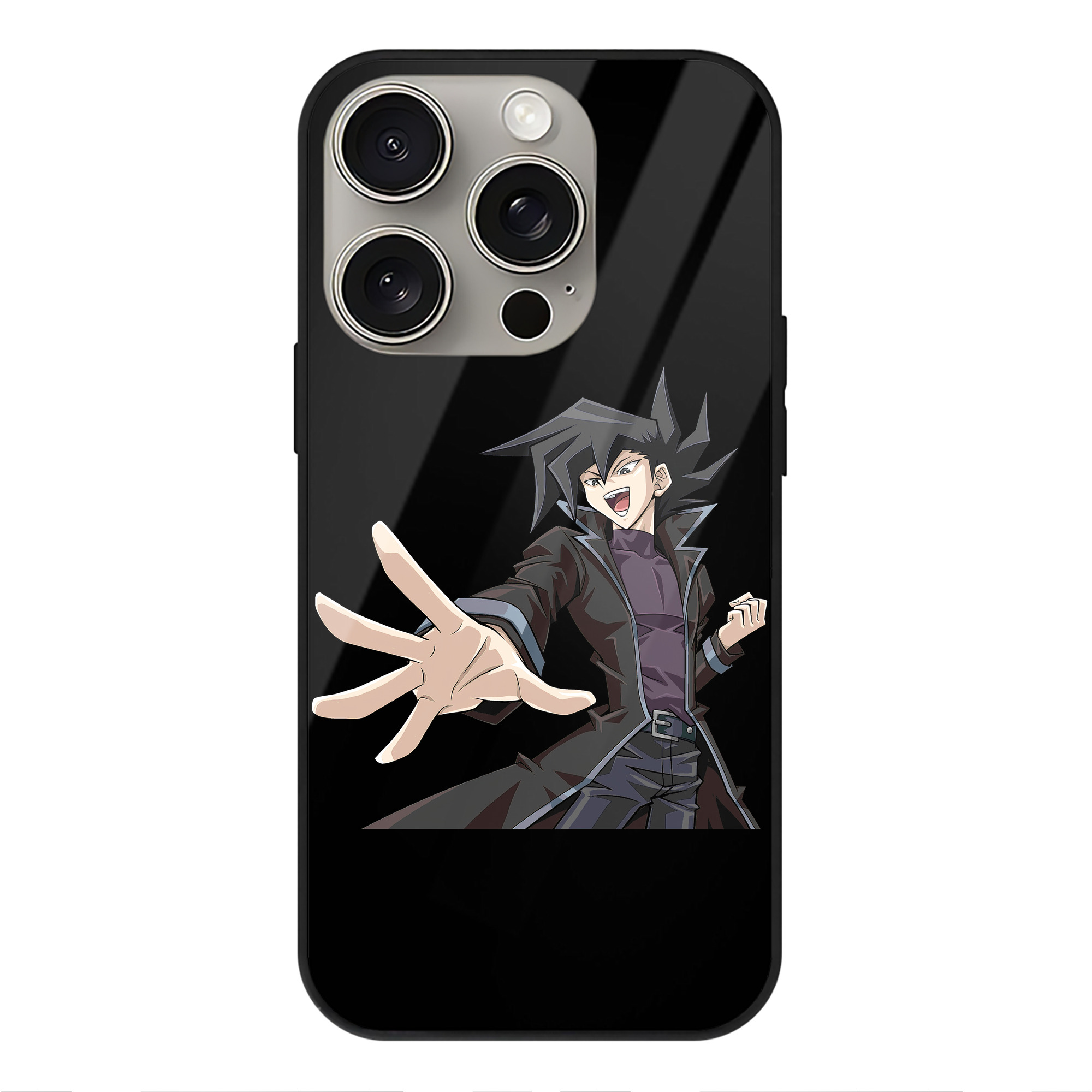遊☆戯☆王 Yu-Gi-Oh! 【iPhone15Pro対応】スマホケース 耐衝撃＆黄変防止 背面ガラス