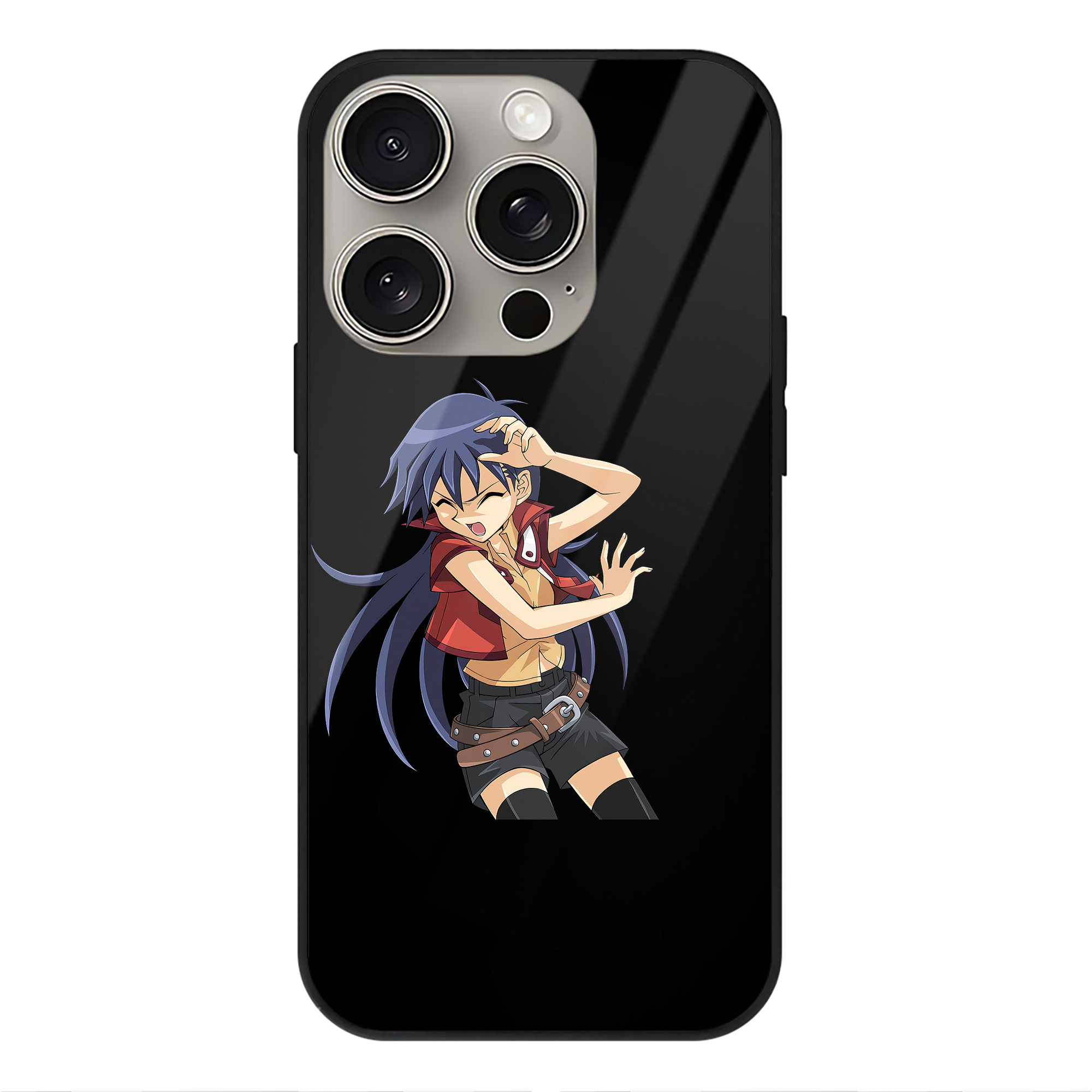 遊☆戯☆王 Yu-Gi-Oh! 【iPhone15Pro対応】スマホケース 耐衝撃＆黄変防止 背面ガラス