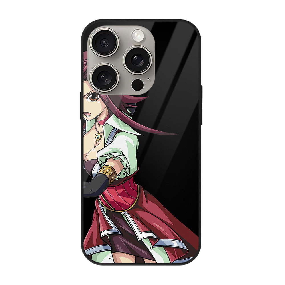 遊☆戯☆王 Yu-Gi-Oh! 【iPhone15Pro対応】スマホケース 耐衝撃＆黄変防止 背面ガラス