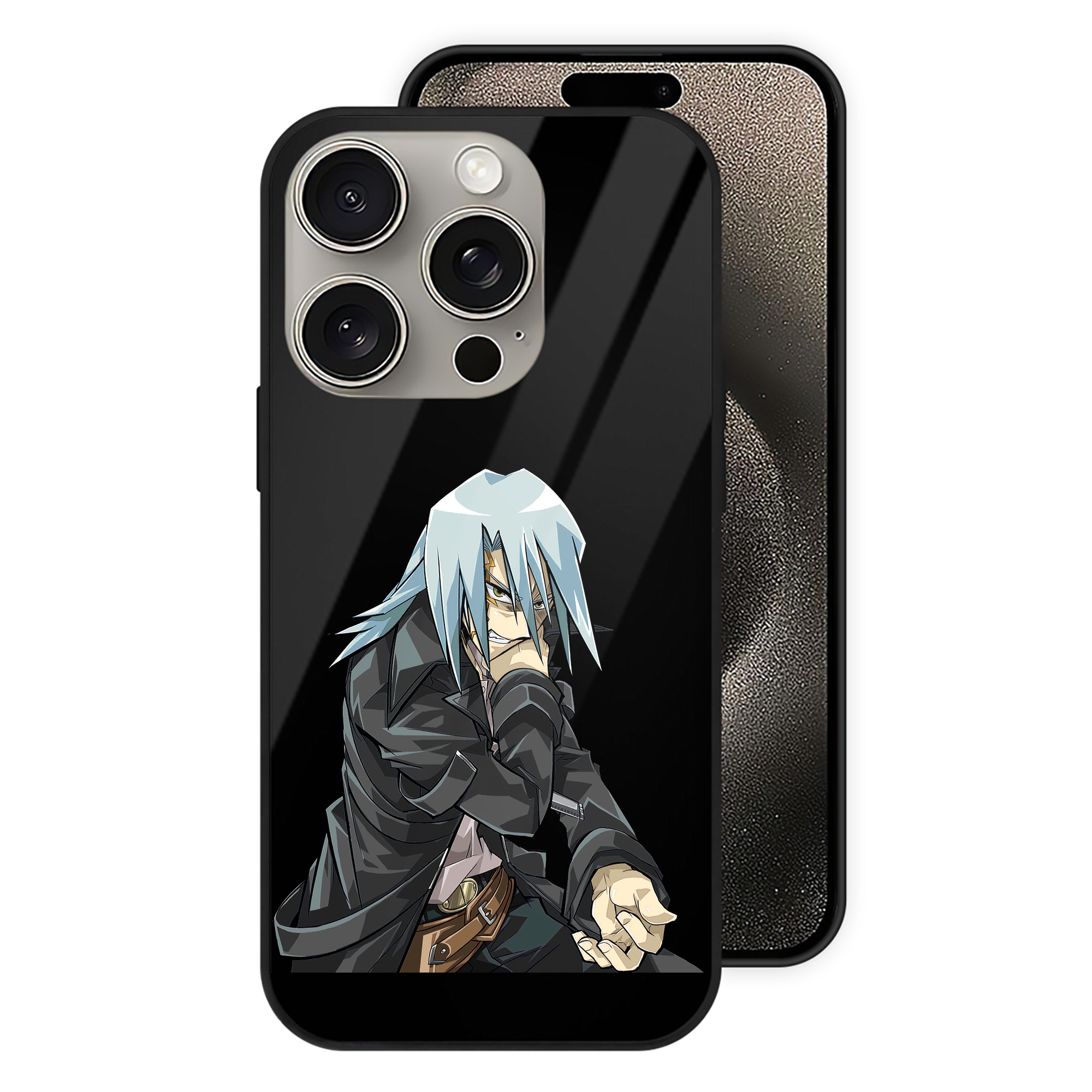 （画像用） 遊☆戯☆王 Yu-Gi-Oh! 【iPhone15Pro対応】スマホケース 耐衝撃＆黄変防止 背面ガラス