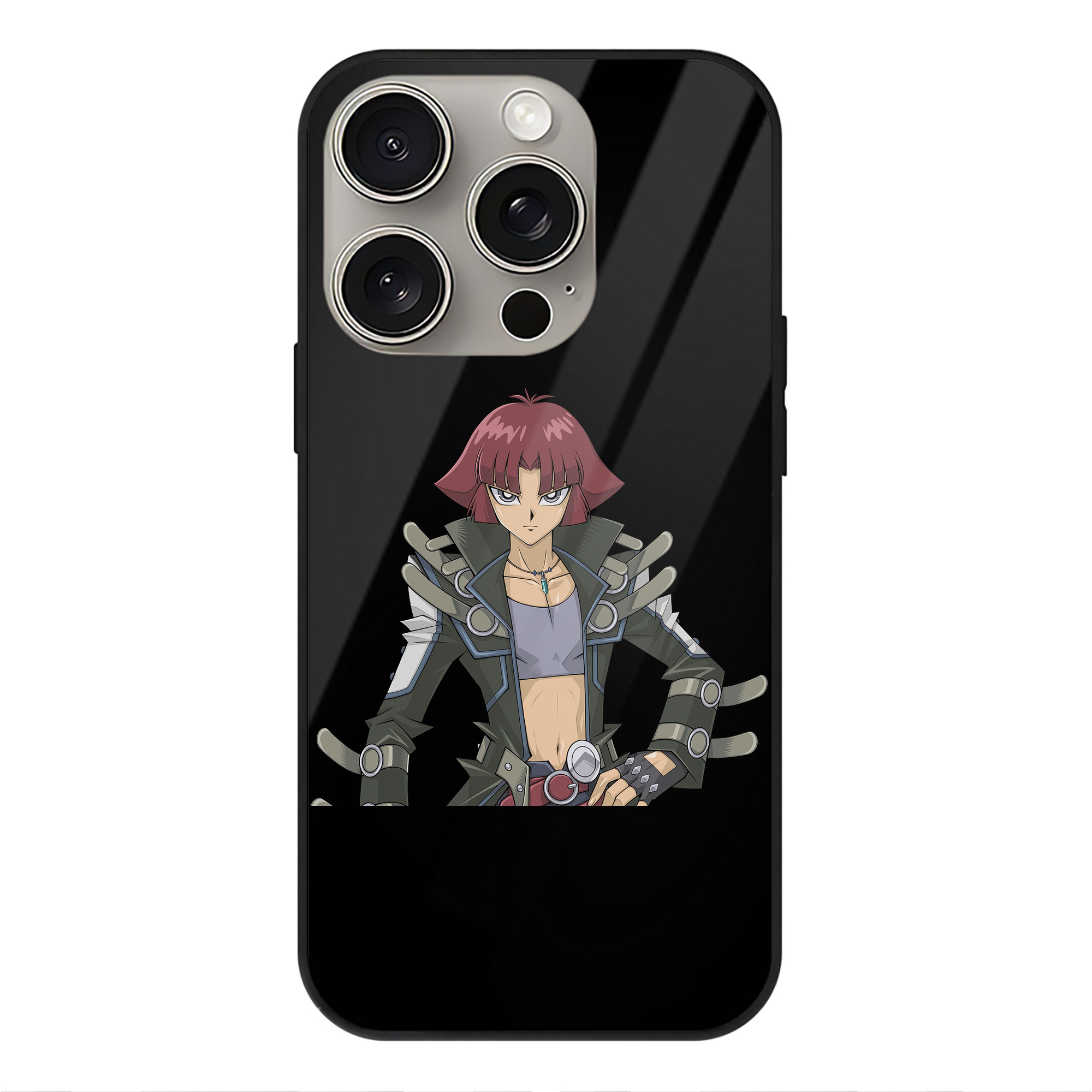 遊☆戯☆王 Yu-Gi-Oh! 【iPhone15Pro対応】スマホケース 耐衝撃＆黄変防止 背面ガラス