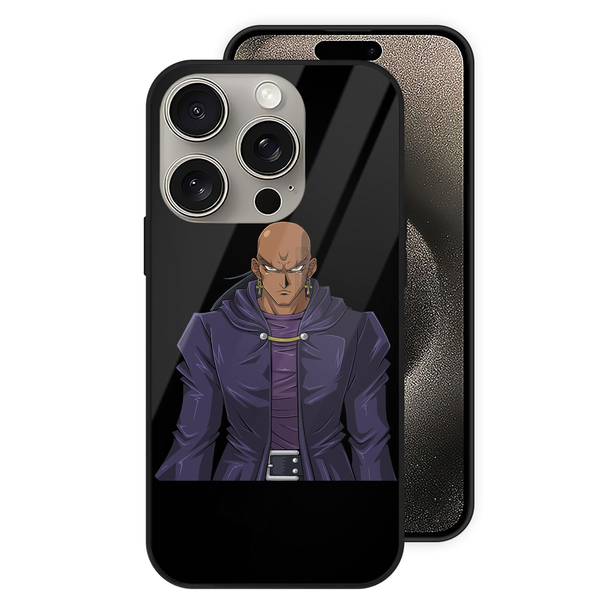 （画像用） 遊☆戯☆王 Yu-Gi-Oh! 【iPhone15Pro対応】スマホケース 耐衝撃＆黄変防止 背面ガラス