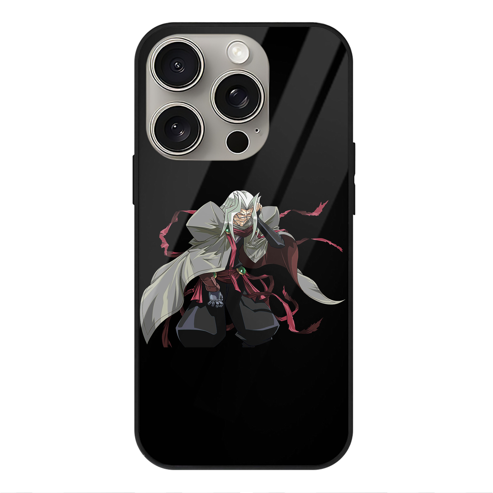 遊☆戯☆王 Yu-Gi-Oh! 【iPhone15Pro対応】スマホケース 耐衝撃＆黄変防止 背面ガラス