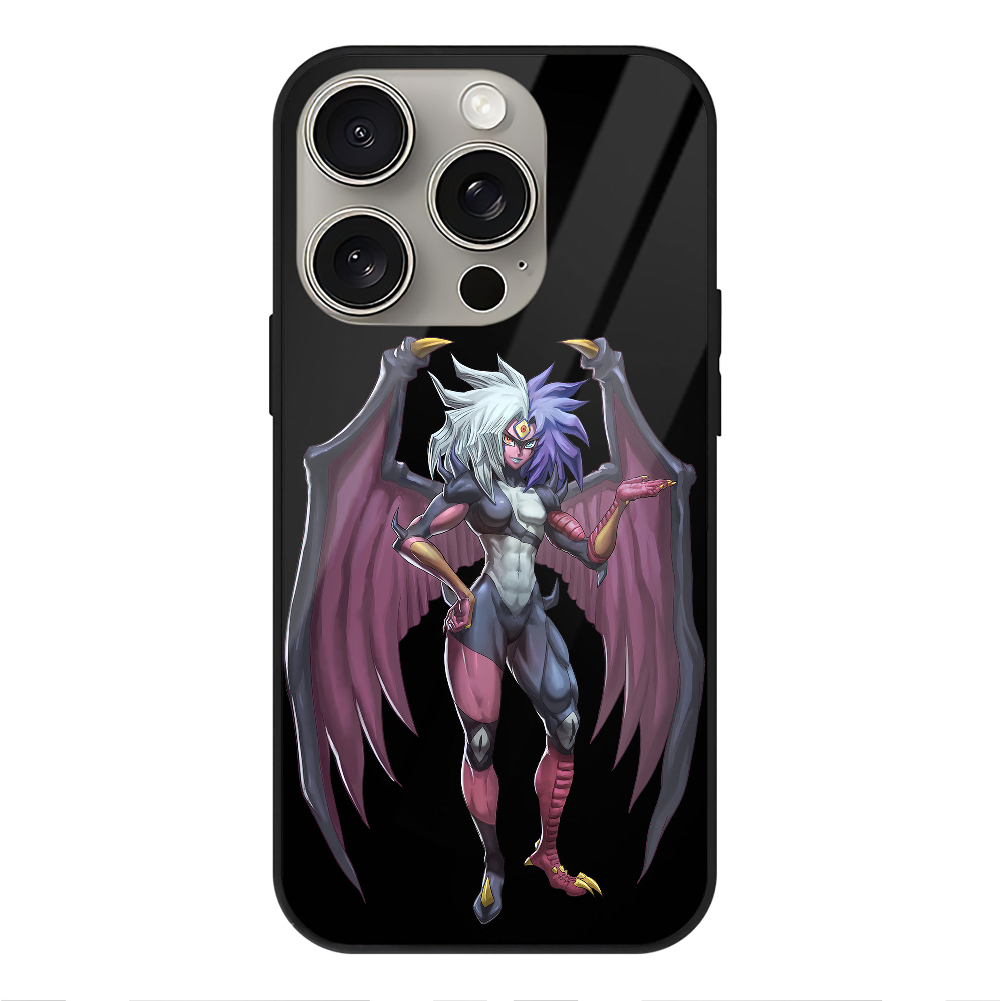 遊☆戯☆王 Yu-Gi-Oh! 【iPhone15Pro対応】スマホケース 耐衝撃＆黄変防止 背面ガラス