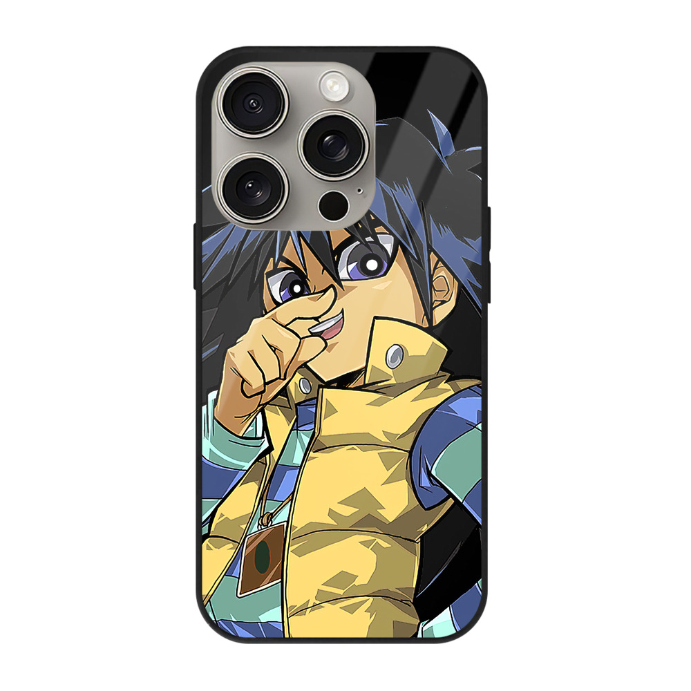 遊☆戯☆王 Yu-Gi-Oh! 【iPhone15Pro対応】スマホケース 耐衝撃＆黄変防止 背面ガラス