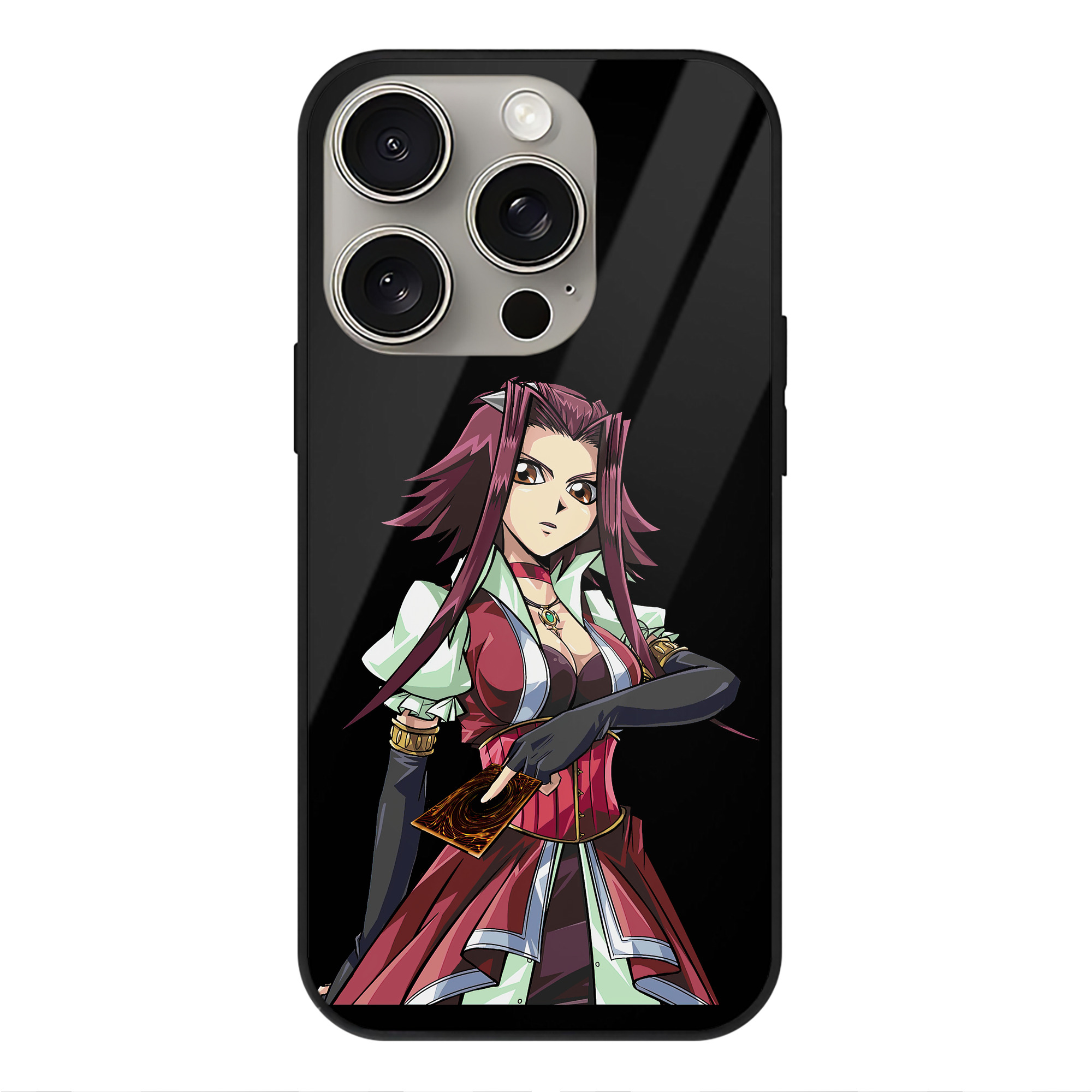 遊☆戯☆王 Yu-Gi-Oh! 【iPhone15Pro対応】スマホケース 耐衝撃＆黄変防止 背面ガラス