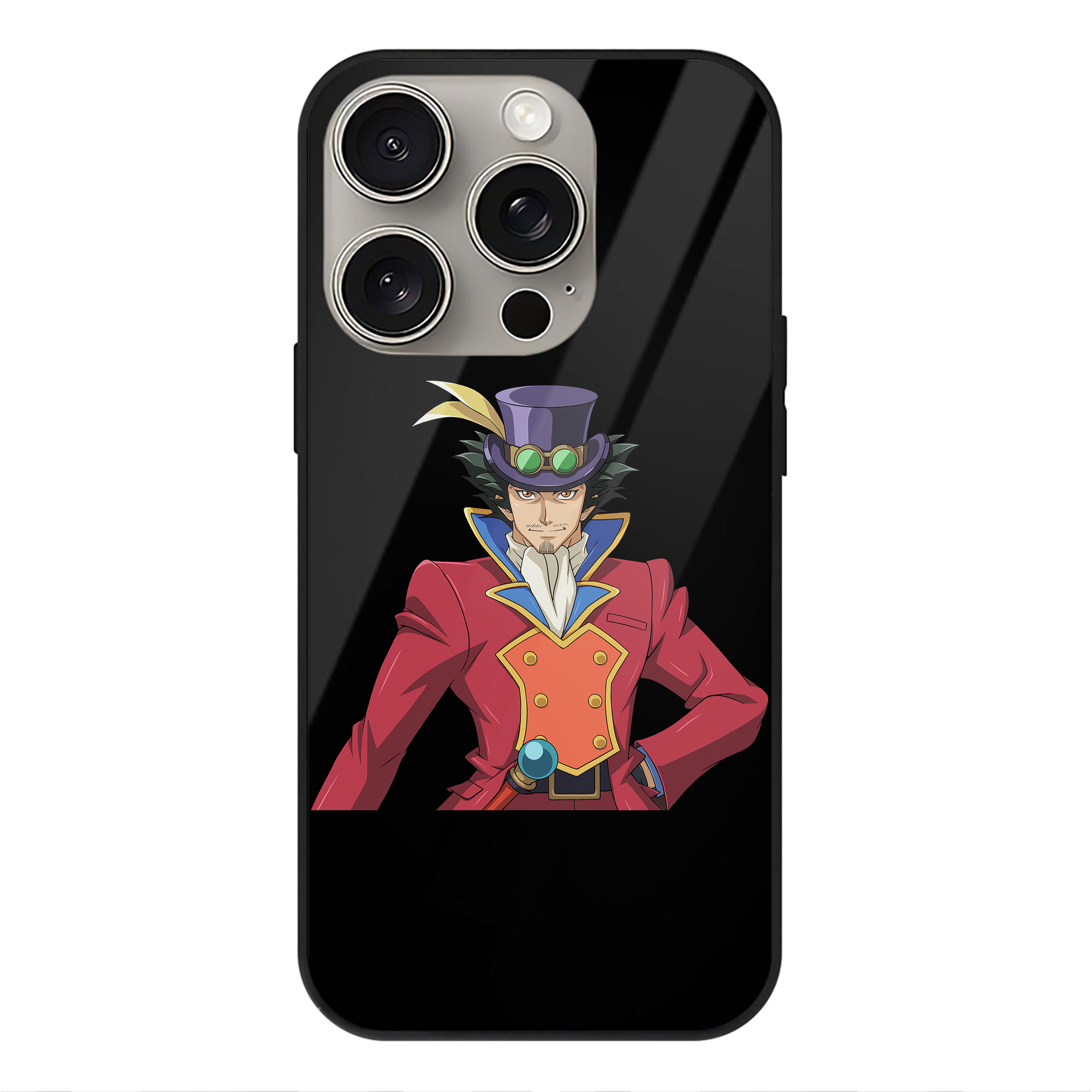 遊☆戯☆王 Yu-Gi-Oh! 【iPhone15Pro対応】スマホケース 耐衝撃＆黄変防止 背面ガラス