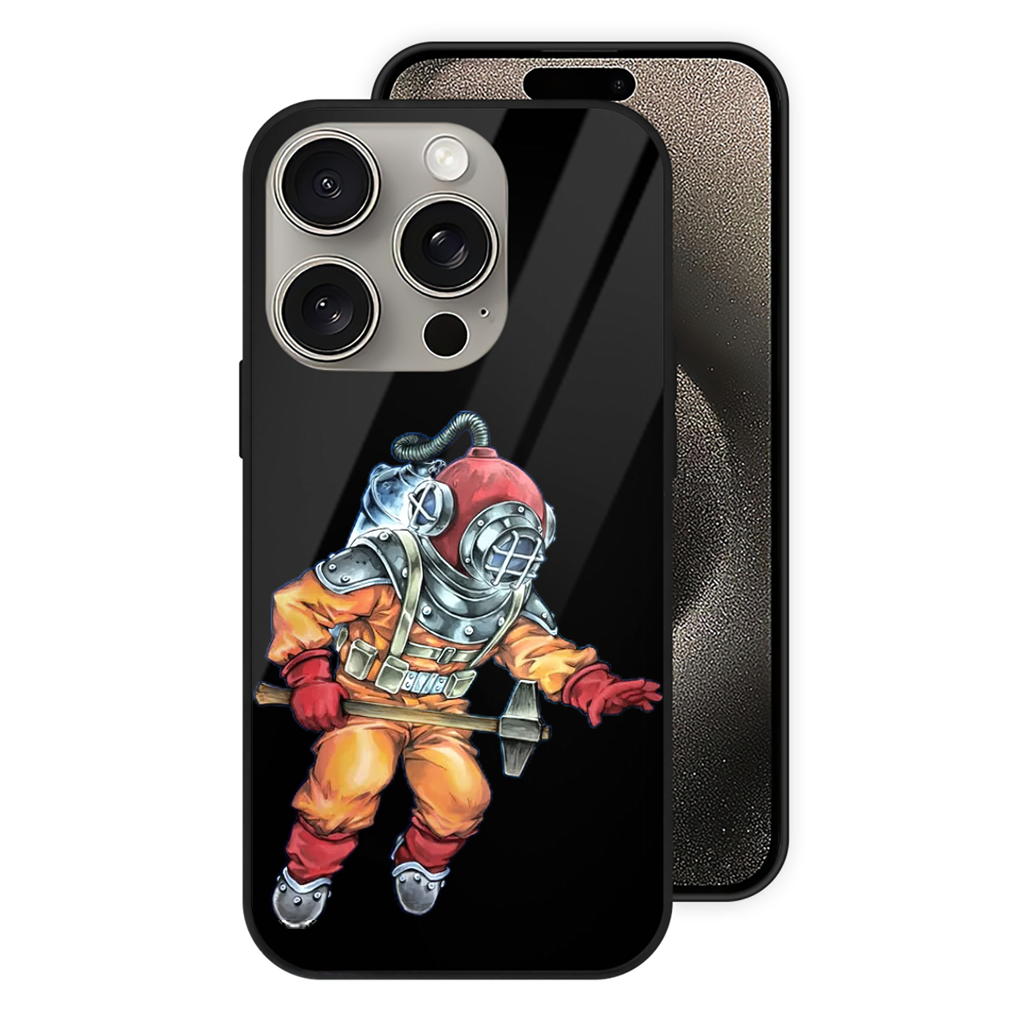 （画像用） 遊☆戯☆王 Yu-Gi-Oh! 【iPhone15Pro対応】スマホケース 耐衝撃＆黄変防止 背面ガラス