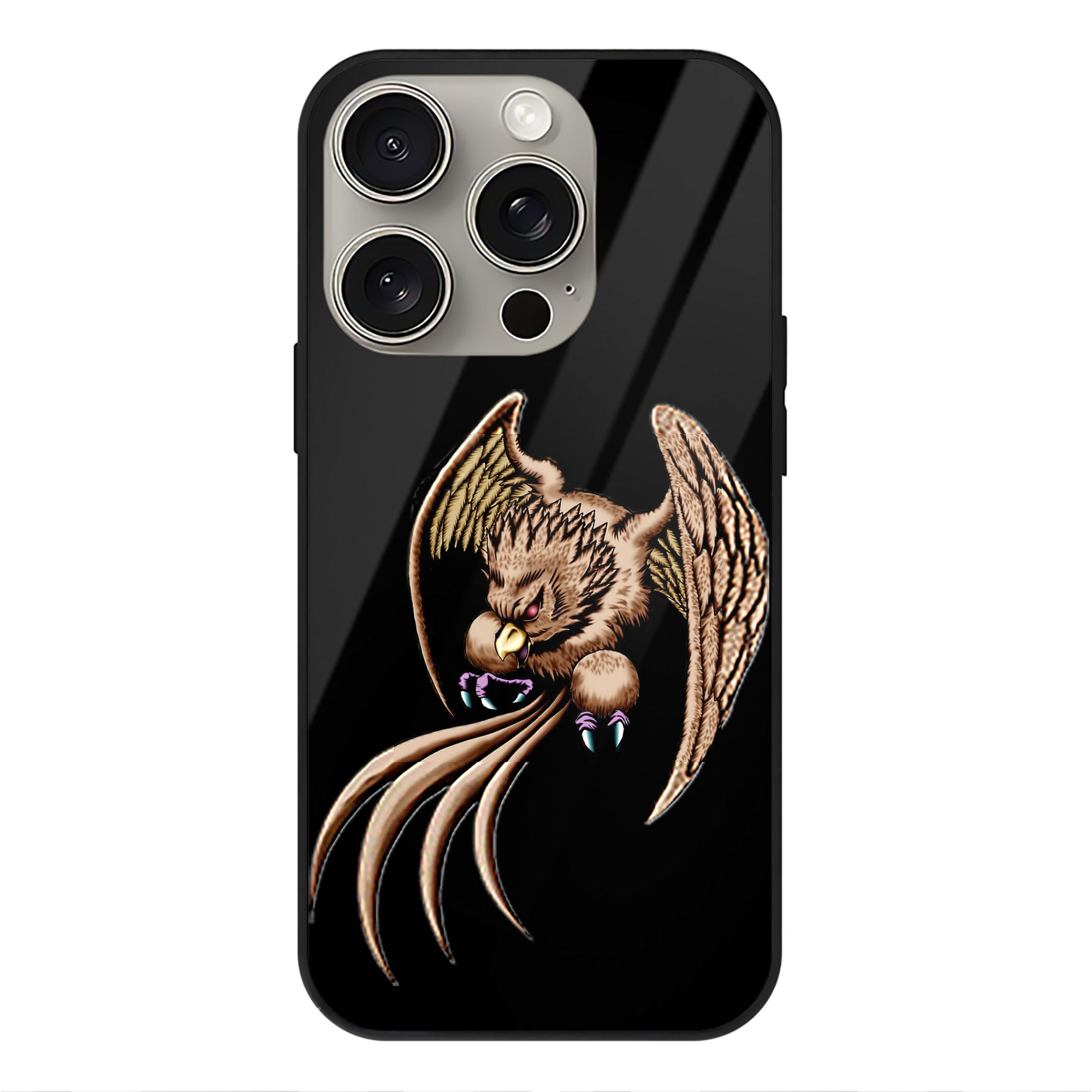 遊☆戯☆王 Yu-Gi-Oh! 【iPhone15Pro対応】スマホケース 耐衝撃＆黄変防止 背面ガラス