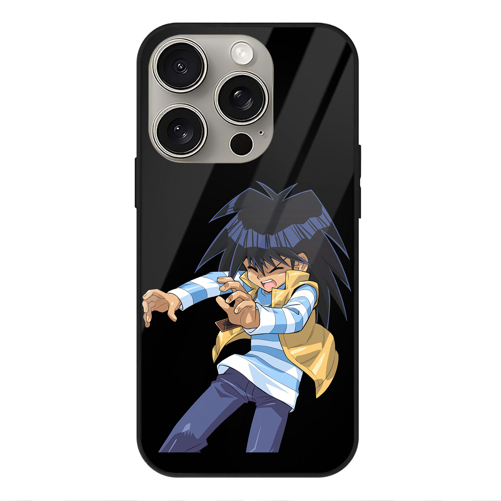 遊☆戯☆王 Yu-Gi-Oh! 【iPhone15Pro対応】スマホケース 耐衝撃＆黄変防止 背面ガラス
