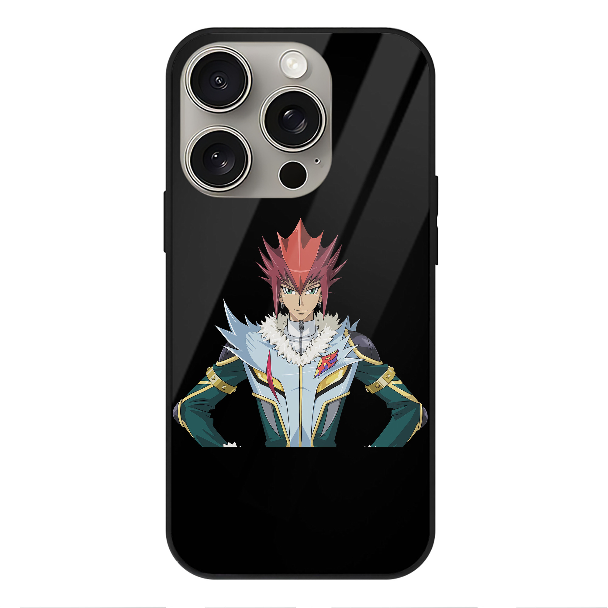 遊☆戯☆王 Yu-Gi-Oh! 【iPhone15Pro対応】スマホケース 耐衝撃＆黄変防止 背面ガラス