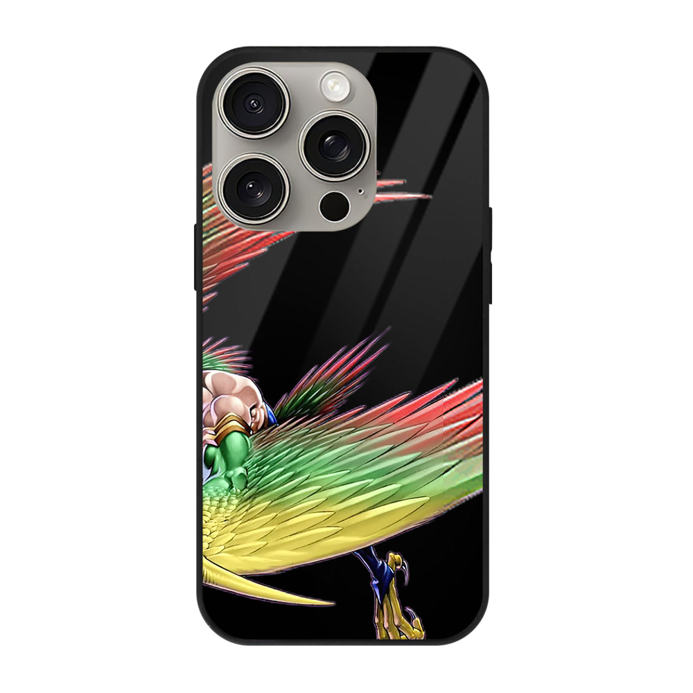 遊☆戯☆王 Yu-Gi-Oh! 【iPhone15Pro対応】スマホケース 耐衝撃＆黄変防止 背面ガラス