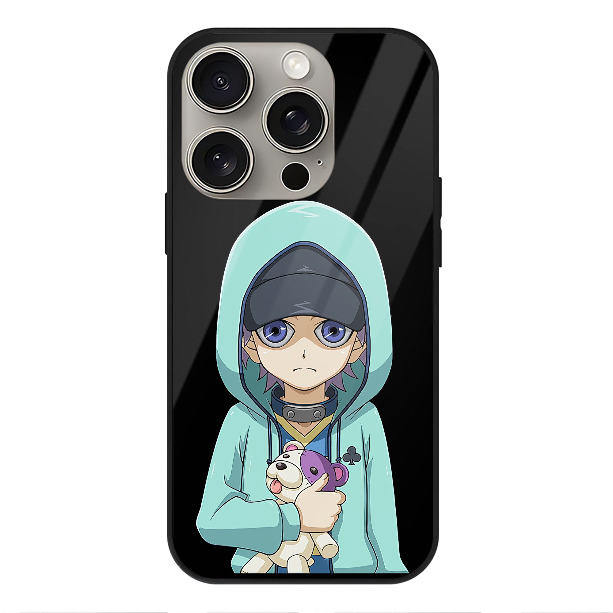 遊☆戯☆王 Yu-Gi-Oh! 【iPhone15Pro対応】スマホケース 耐衝撃＆黄変防止 背面ガラス