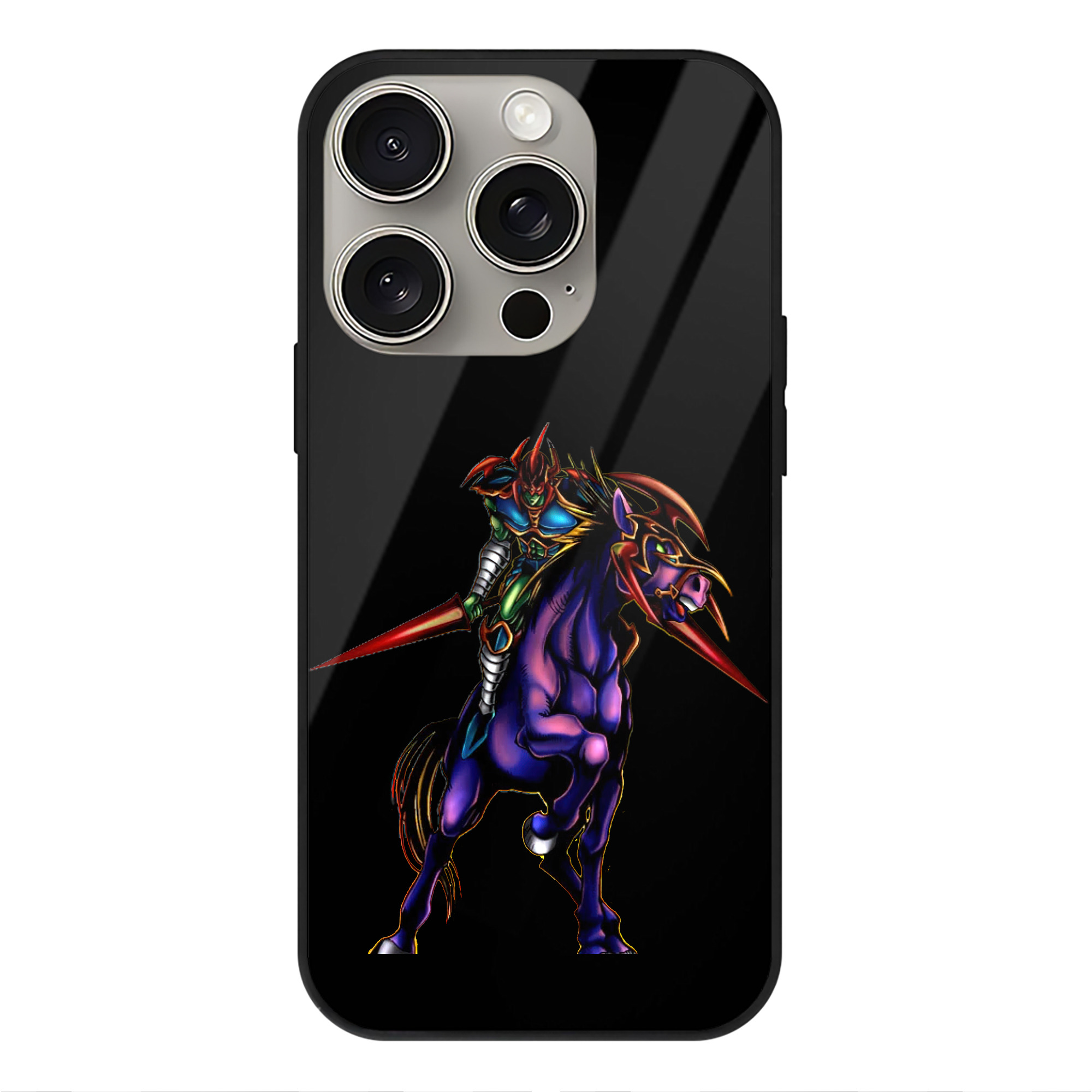 （画像用） 遊☆戯☆王 Yu-Gi-Oh! 【iPhone15Pro対応】スマホケース 耐衝撃＆黄変防止 背面ガラス