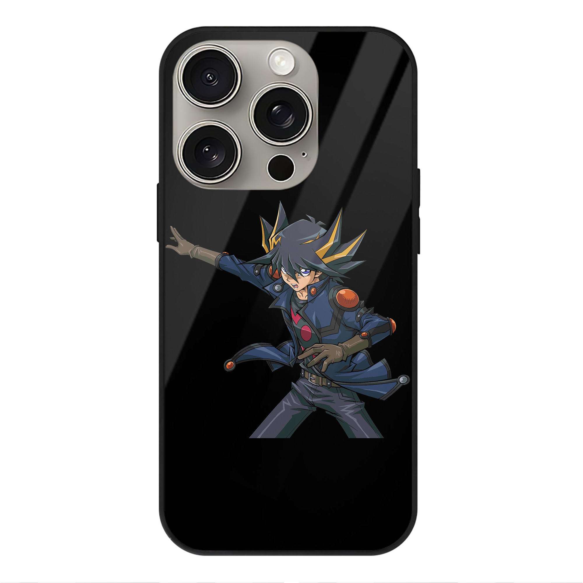 遊☆戯☆王 Yu-Gi-Oh! 【iPhone15Pro対応】スマホケース 耐衝撃＆黄変防止 背面ガラス