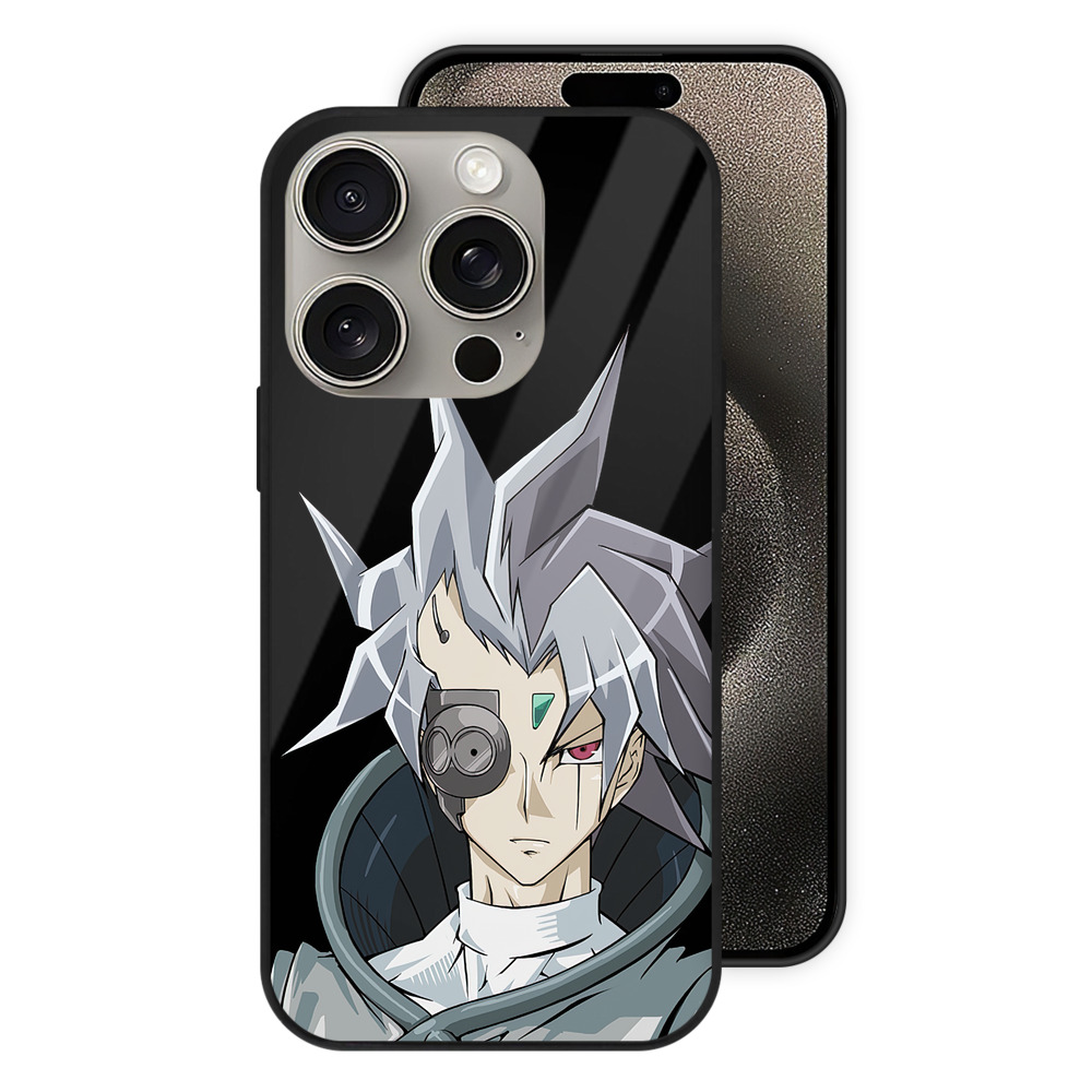 （画像用） 遊☆戯☆王 Yu-Gi-Oh! 【iPhone15Pro対応】スマホケース 耐衝撃＆黄変防止 背面ガラス