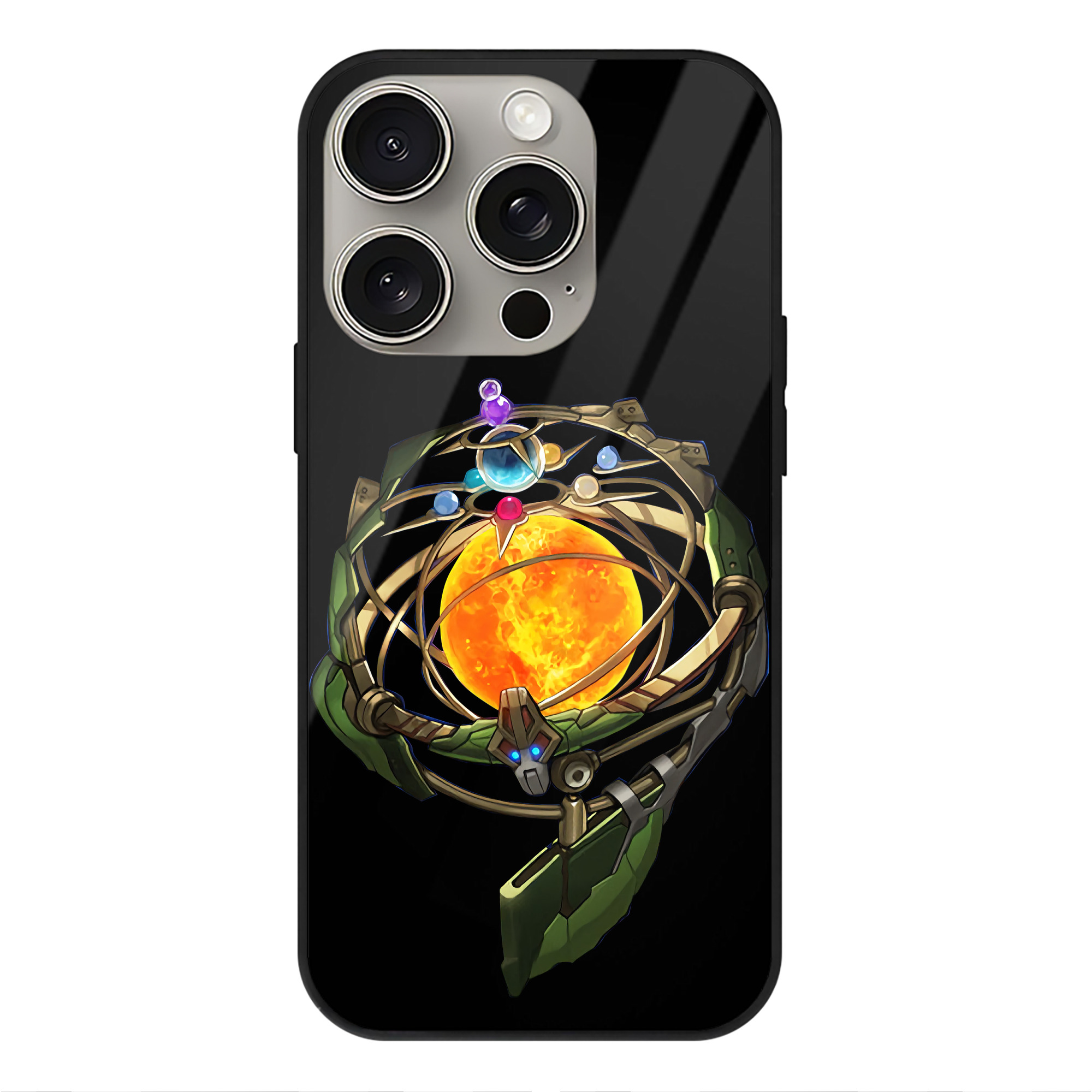 （画像用） 遊☆戯☆王 Yu-Gi-Oh! 【iPhone15Pro対応】スマホケース 耐衝撃＆黄変防止 背面ガラス
