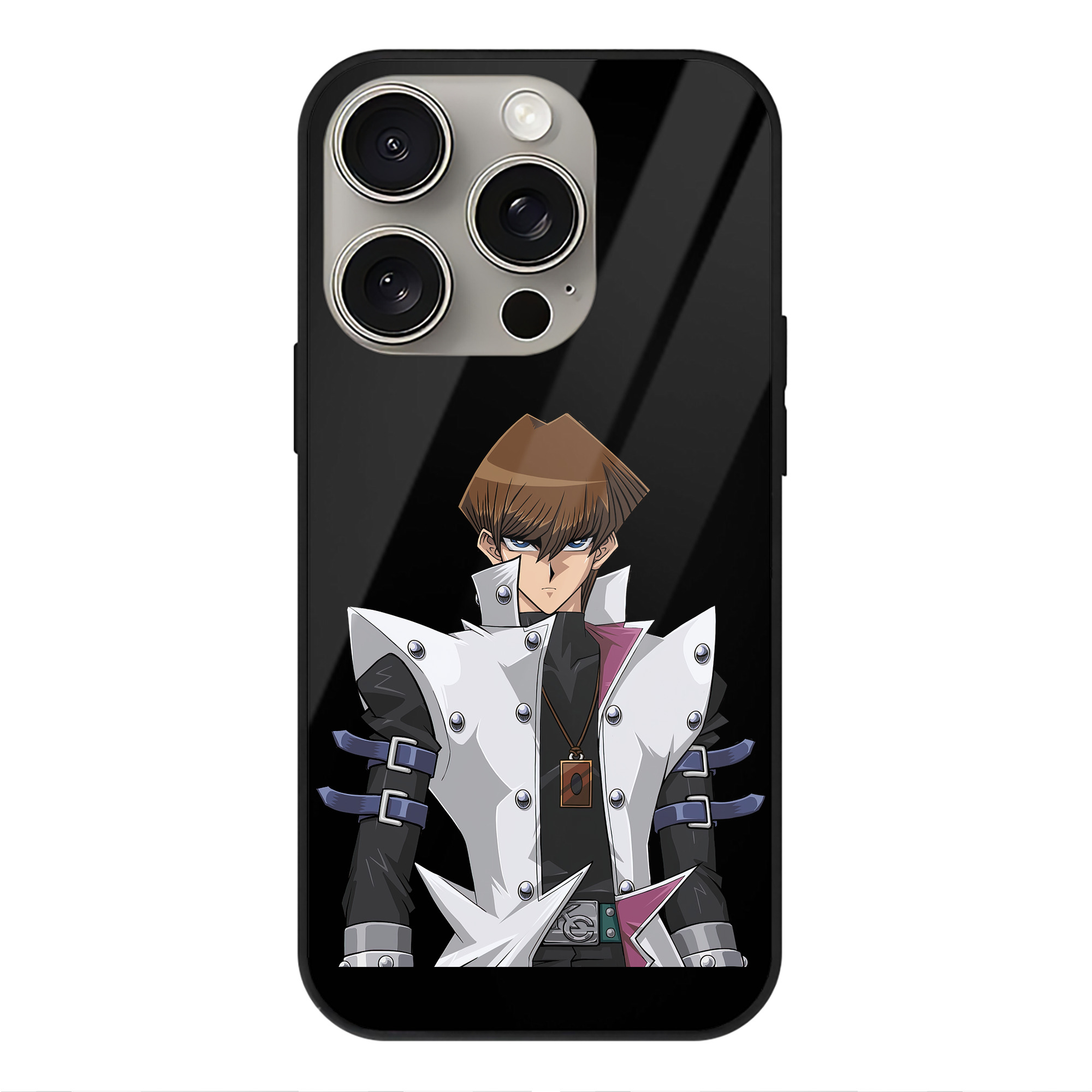 遊☆戯☆王 Yu-Gi-Oh! 【iPhone15Pro対応】スマホケース 耐衝撃＆黄変防止 背面ガラス