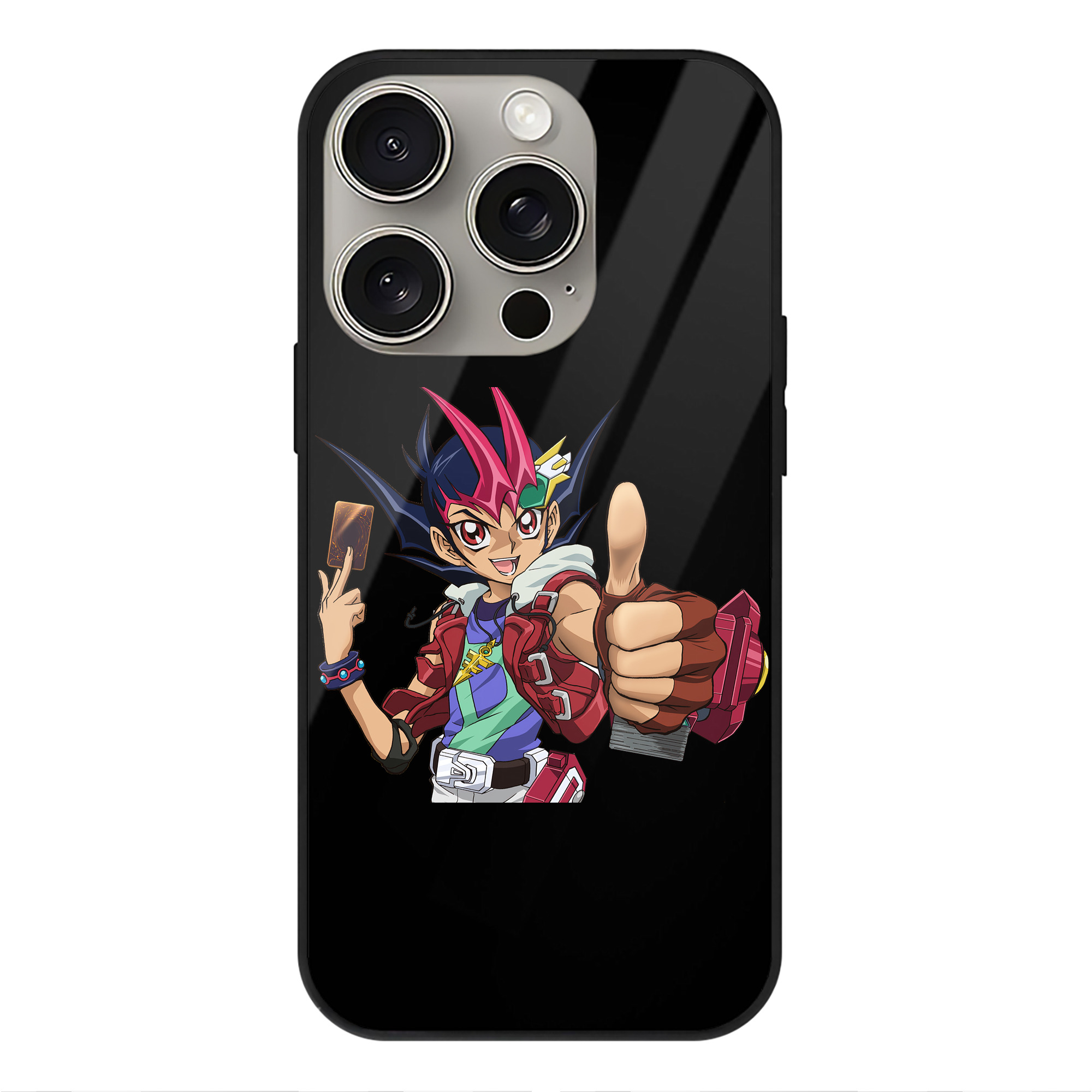 （画像用） 遊☆戯☆王 Yu-Gi-Oh! 【iPhone15Pro対応】スマホケース 耐衝撃＆黄変防止 背面ガラス