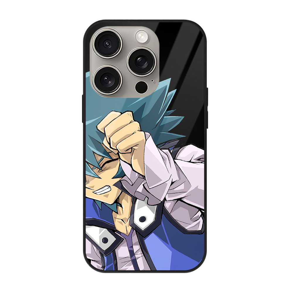 遊☆戯☆王 Yu-Gi-Oh! 【iPhone15Pro対応】スマホケース 耐衝撃＆黄変防止 背面ガラス