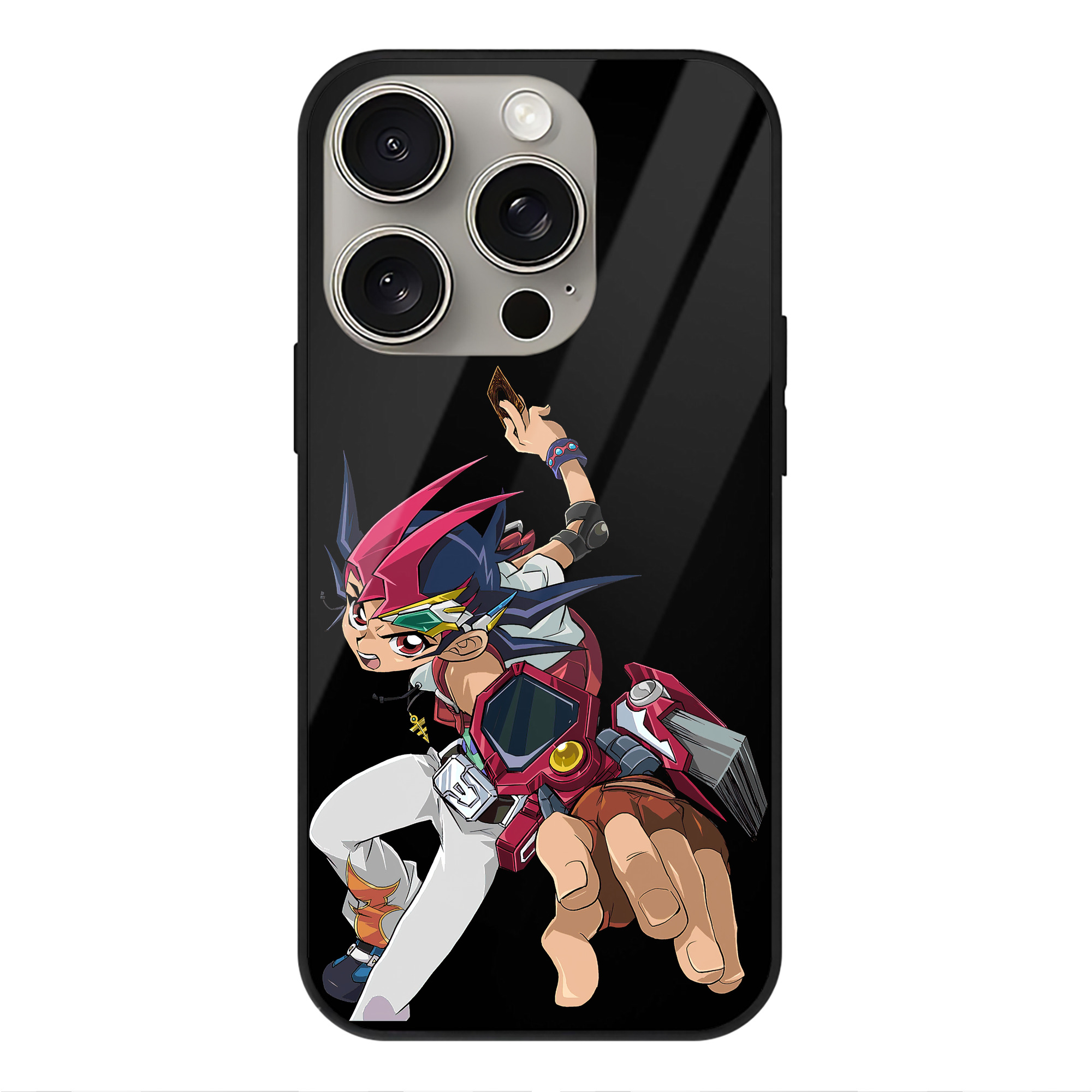 遊☆戯☆王 Yu-Gi-Oh! 【iPhone15Pro対応】スマホケース 耐衝撃＆黄変防止 背面ガラス