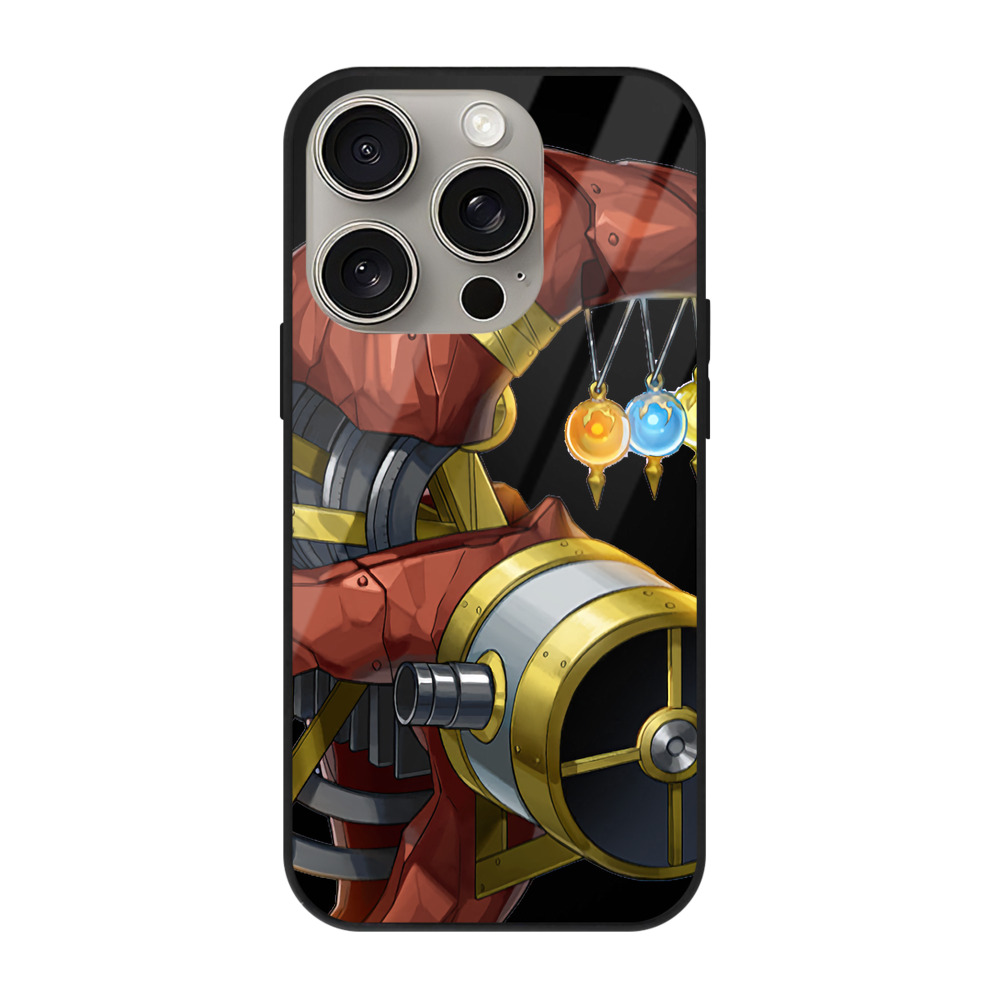 遊☆戯☆王 Yu-Gi-Oh! 【iPhone15Pro対応】スマホケース 耐衝撃＆黄変防止 背面ガラス