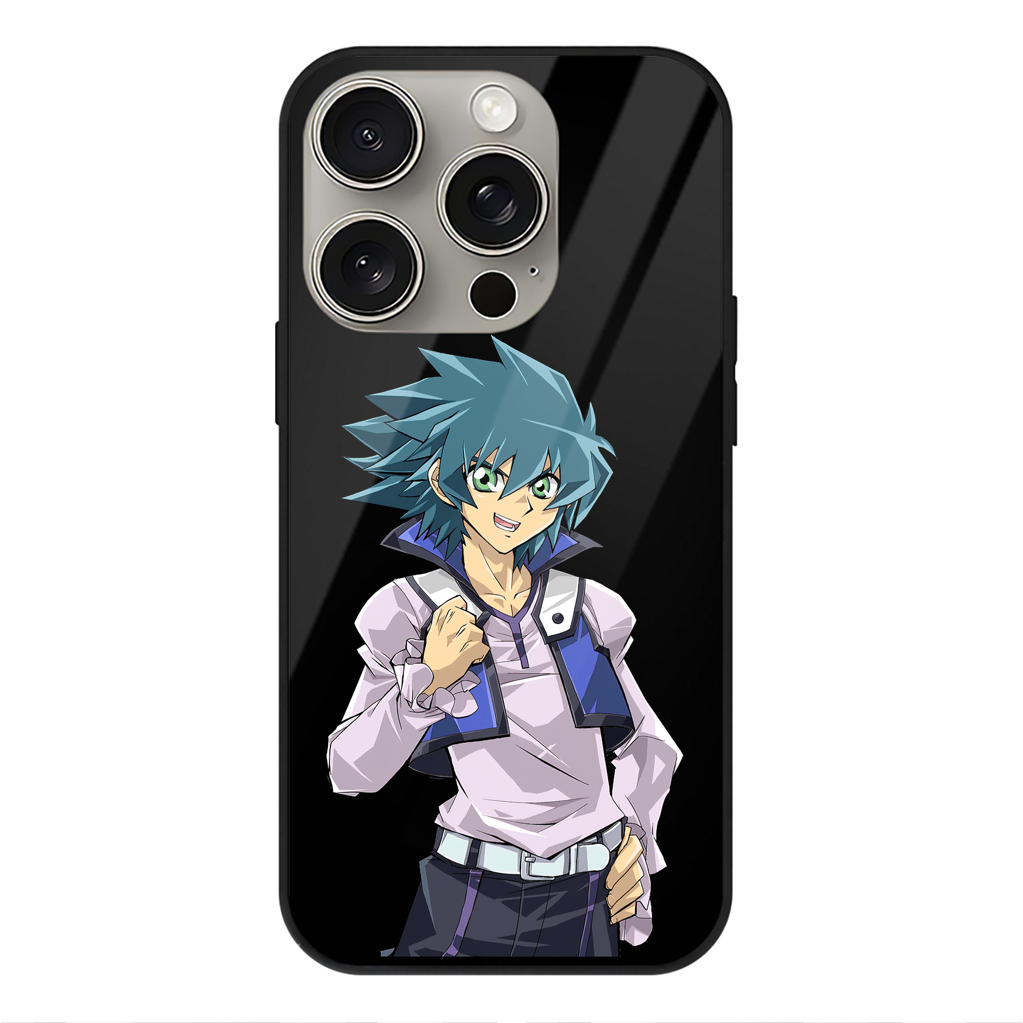 遊☆戯☆王 Yu-Gi-Oh! 【iPhone15Pro対応】スマホケース 耐衝撃＆黄変防止 背面ガラス