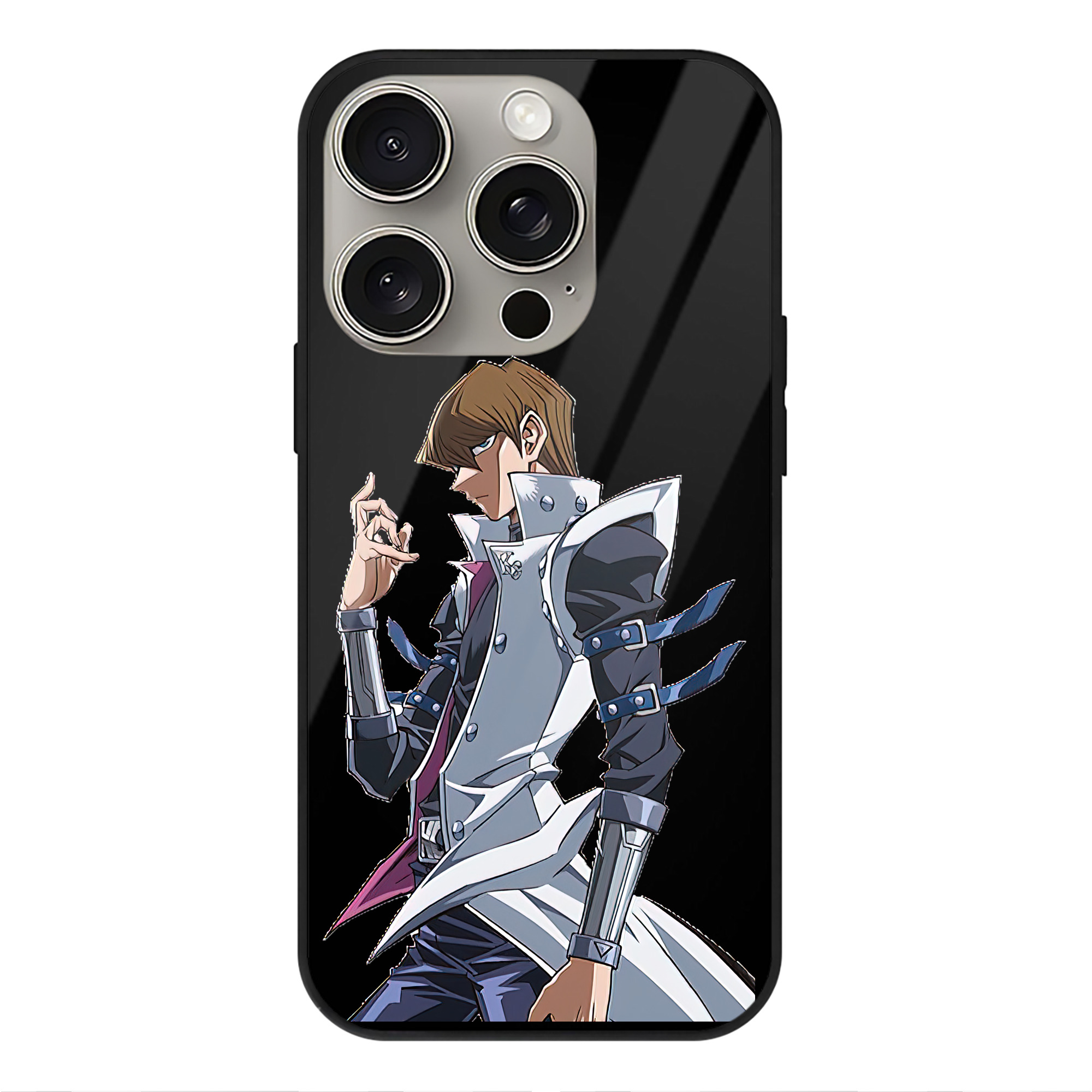 遊☆戯☆王 Yu-Gi-Oh! 【iPhone15Pro対応】スマホケース 耐衝撃＆黄変防止 背面ガラス
