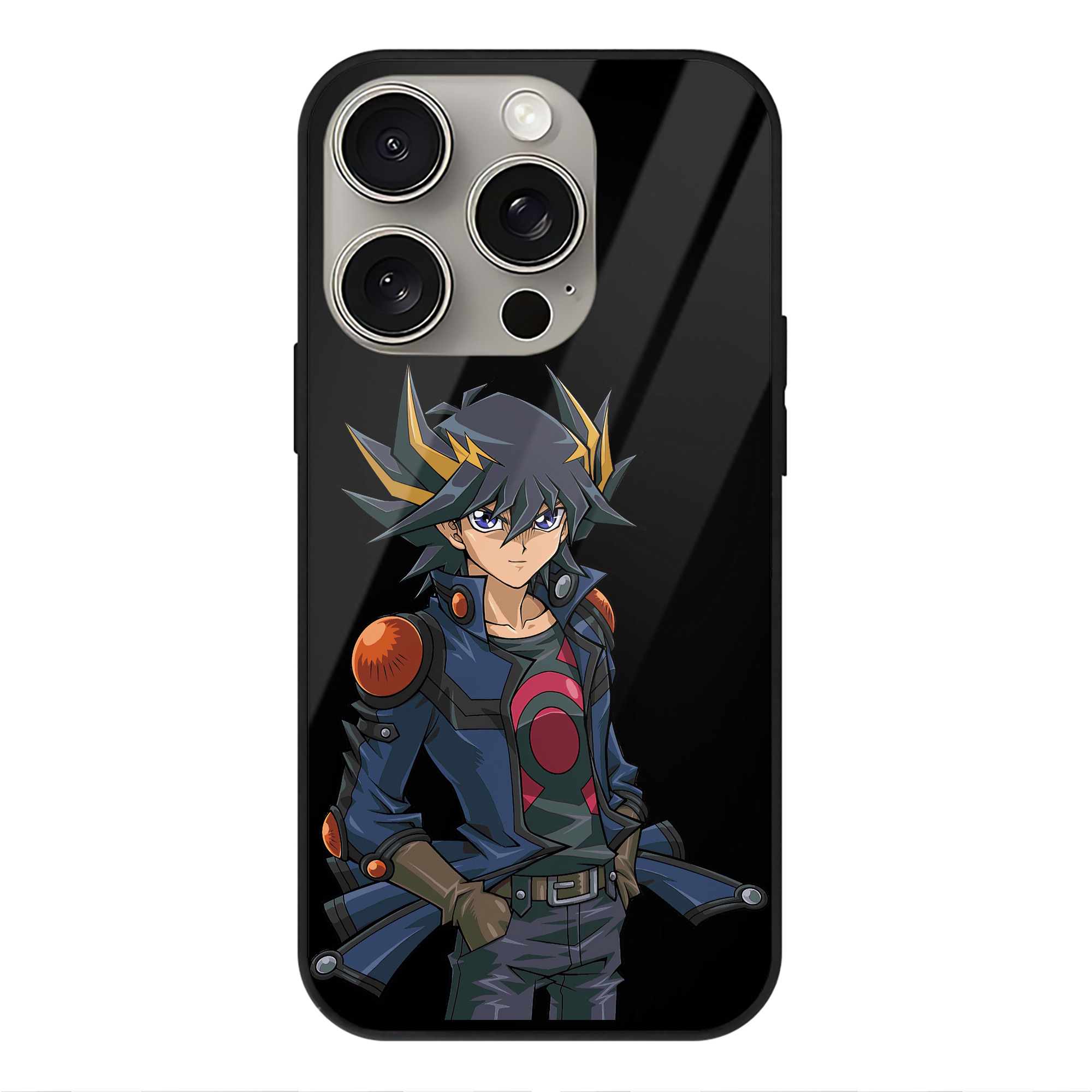 遊☆戯☆王 Yu-Gi-Oh! 【iPhone15Pro対応】スマホケース 耐衝撃＆黄変防止 背面ガラス