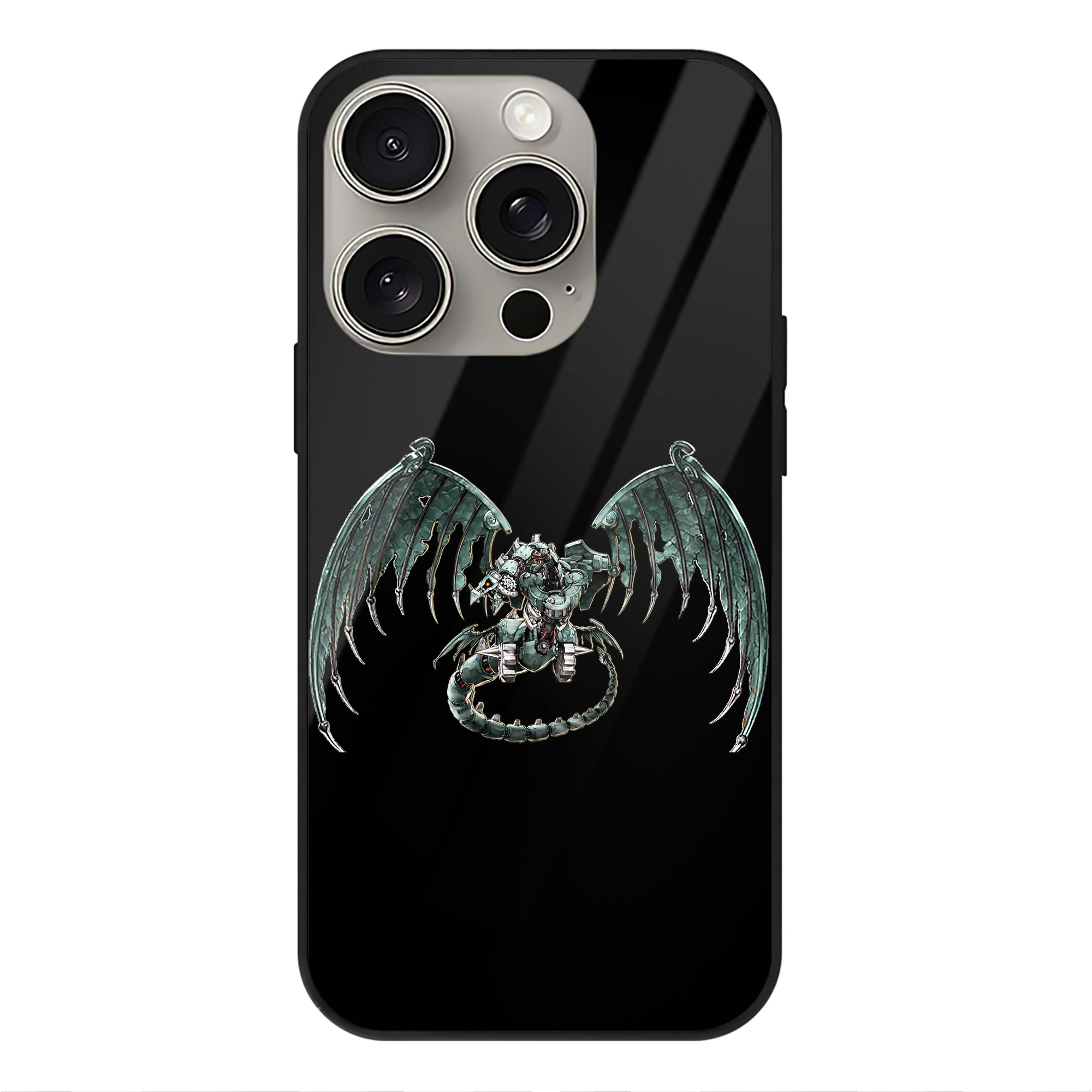 遊☆戯☆王 Yu-Gi-Oh! 【iPhone15Pro対応】スマホケース 耐衝撃＆黄変防止 背面ガラス