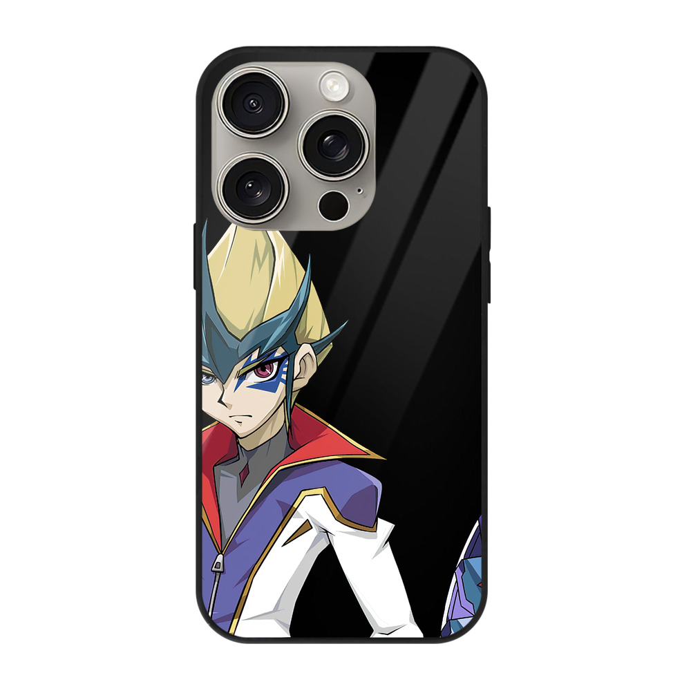 遊☆戯☆王 Yu-Gi-Oh! 【iPhone15Pro対応】スマホケース 耐衝撃＆黄変防止 背面ガラス