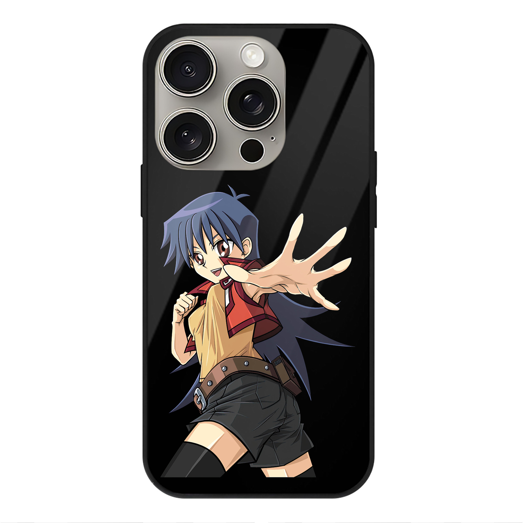（画像用） 遊☆戯☆王 Yu-Gi-Oh! 【iPhone15Pro対応】スマホケース 耐衝撃＆黄変防止 背面ガラス