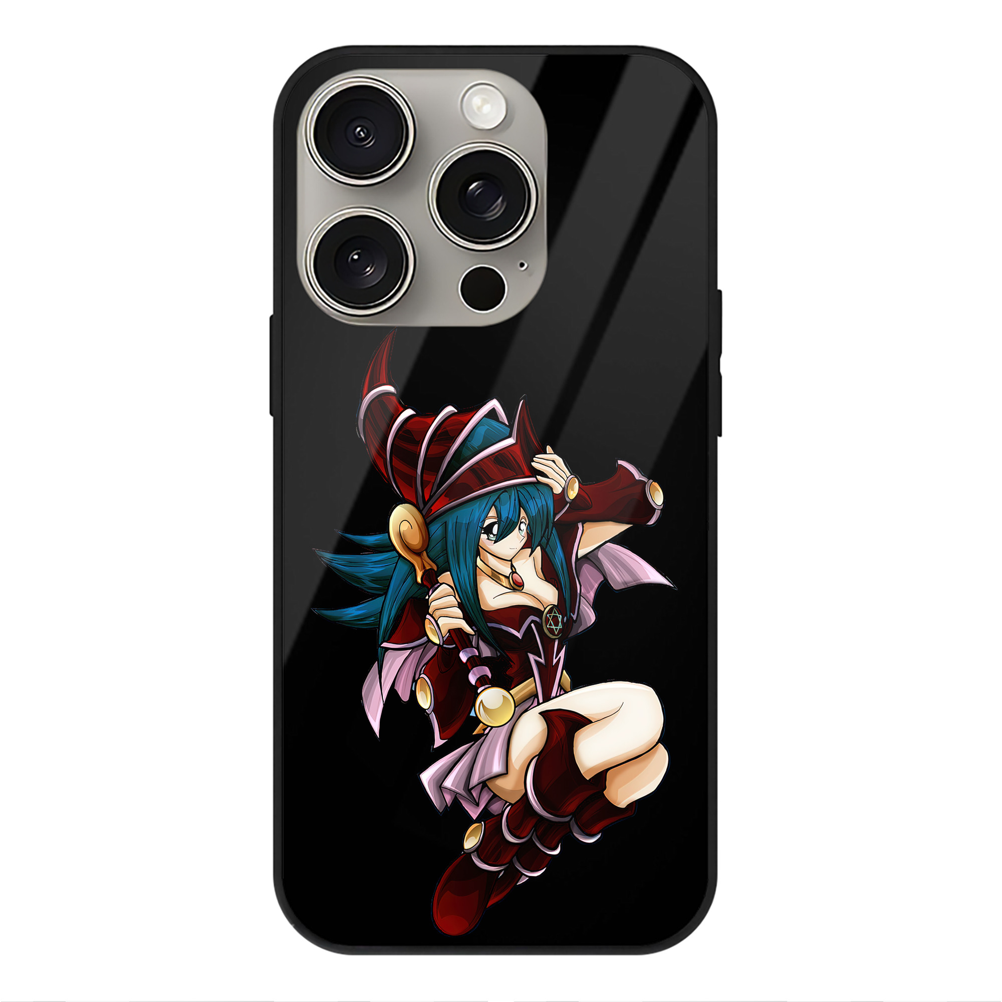 遊☆戯☆王 Yu-Gi-Oh! 【iPhone15Pro対応】スマホケース 耐衝撃＆黄変防止 背面ガラス