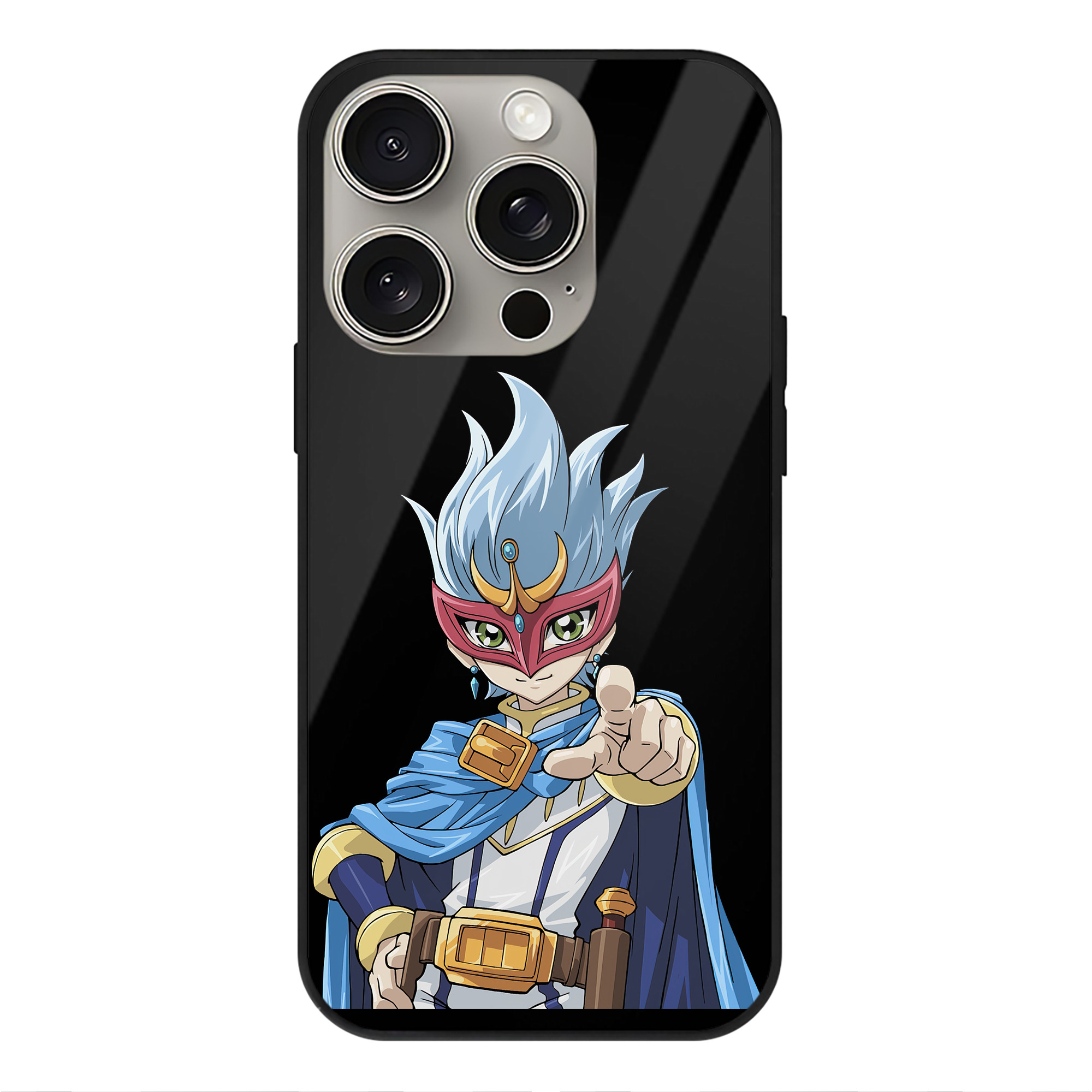 遊☆戯☆王 Yu-Gi-Oh! 【iPhone15Pro対応】スマホケース 耐衝撃＆黄変防止 背面ガラス