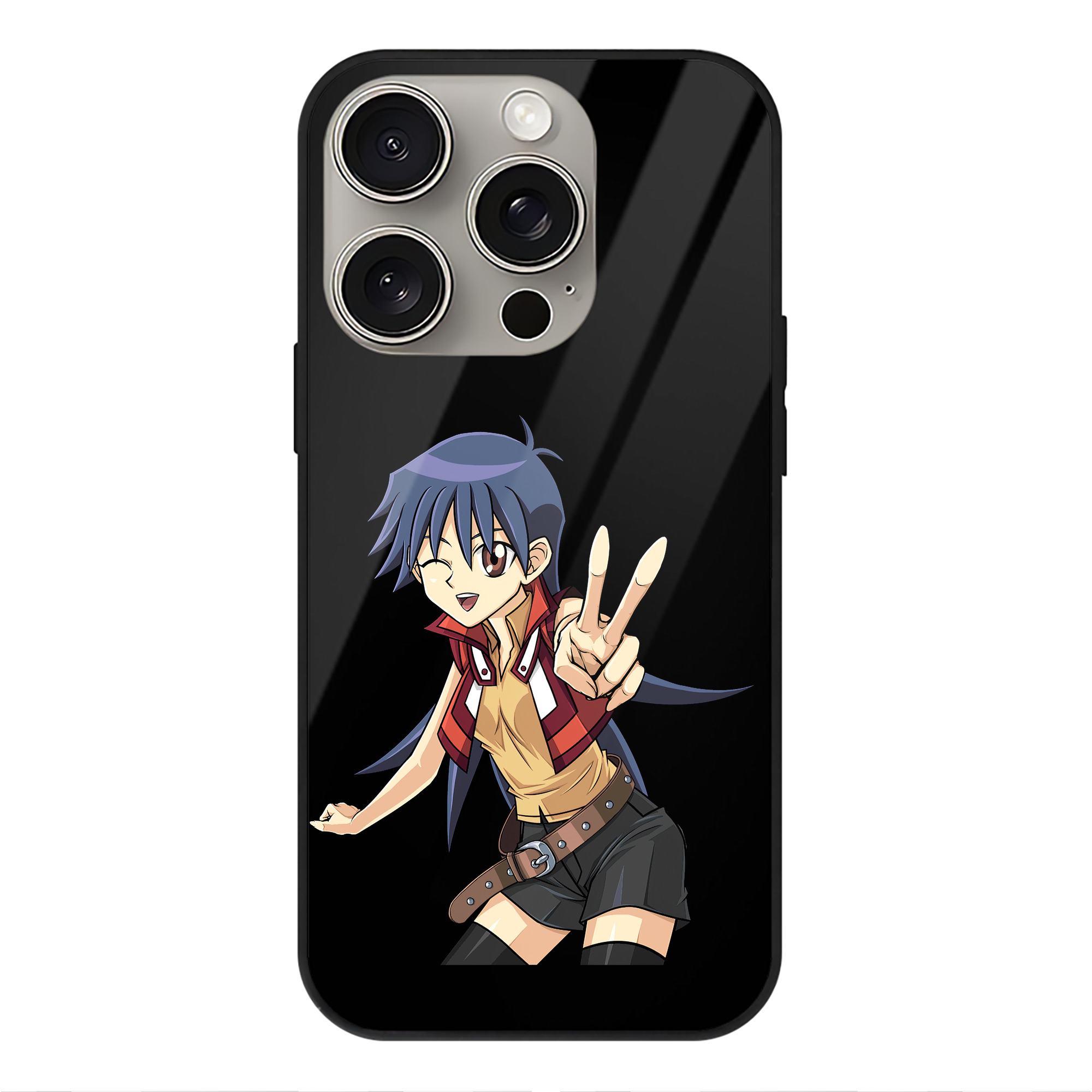 遊☆戯☆王 Yu-Gi-Oh! 【iPhone15Pro対応】スマホケース 耐衝撃＆黄変防止 背面ガラス