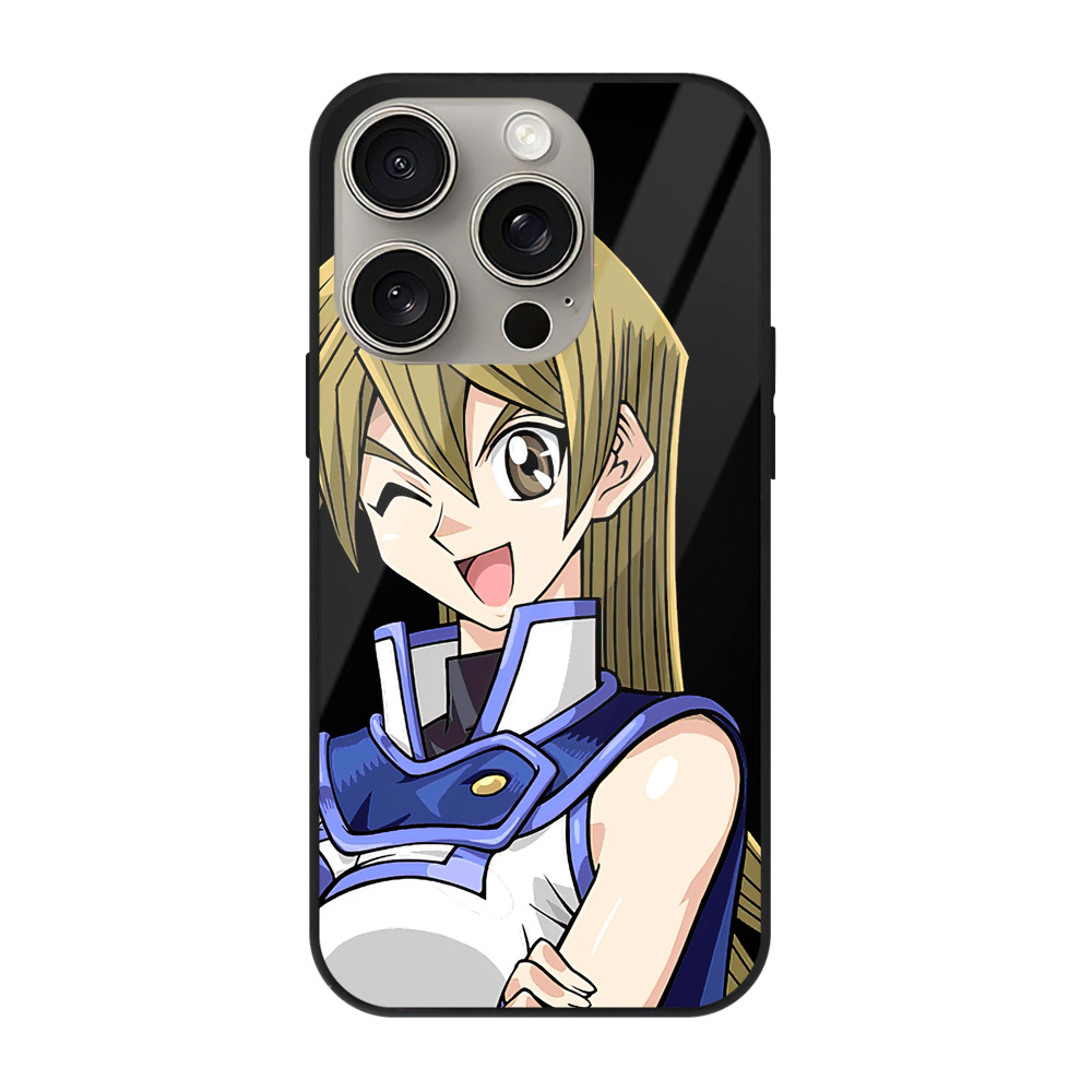 （画像用） 遊☆戯☆王 Yu-Gi-Oh! 【iPhone15Pro対応】スマホケース 耐衝撃＆黄変防止 背面ガラス