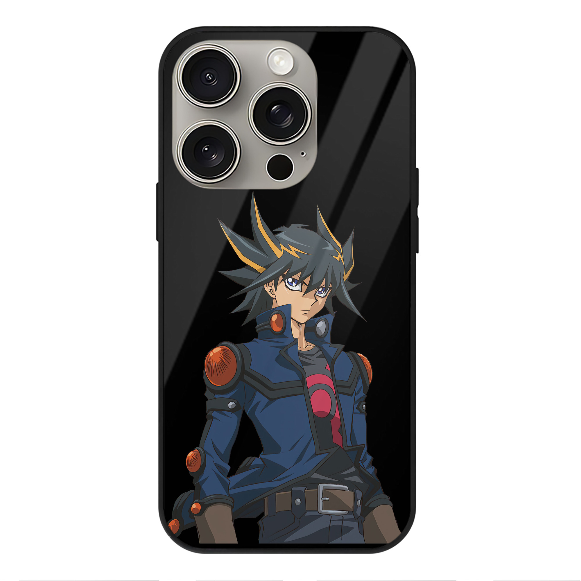 遊☆戯☆王 Yu-Gi-Oh! 【iPhone15Pro対応】スマホケース 耐衝撃＆黄変防止 背面ガラス