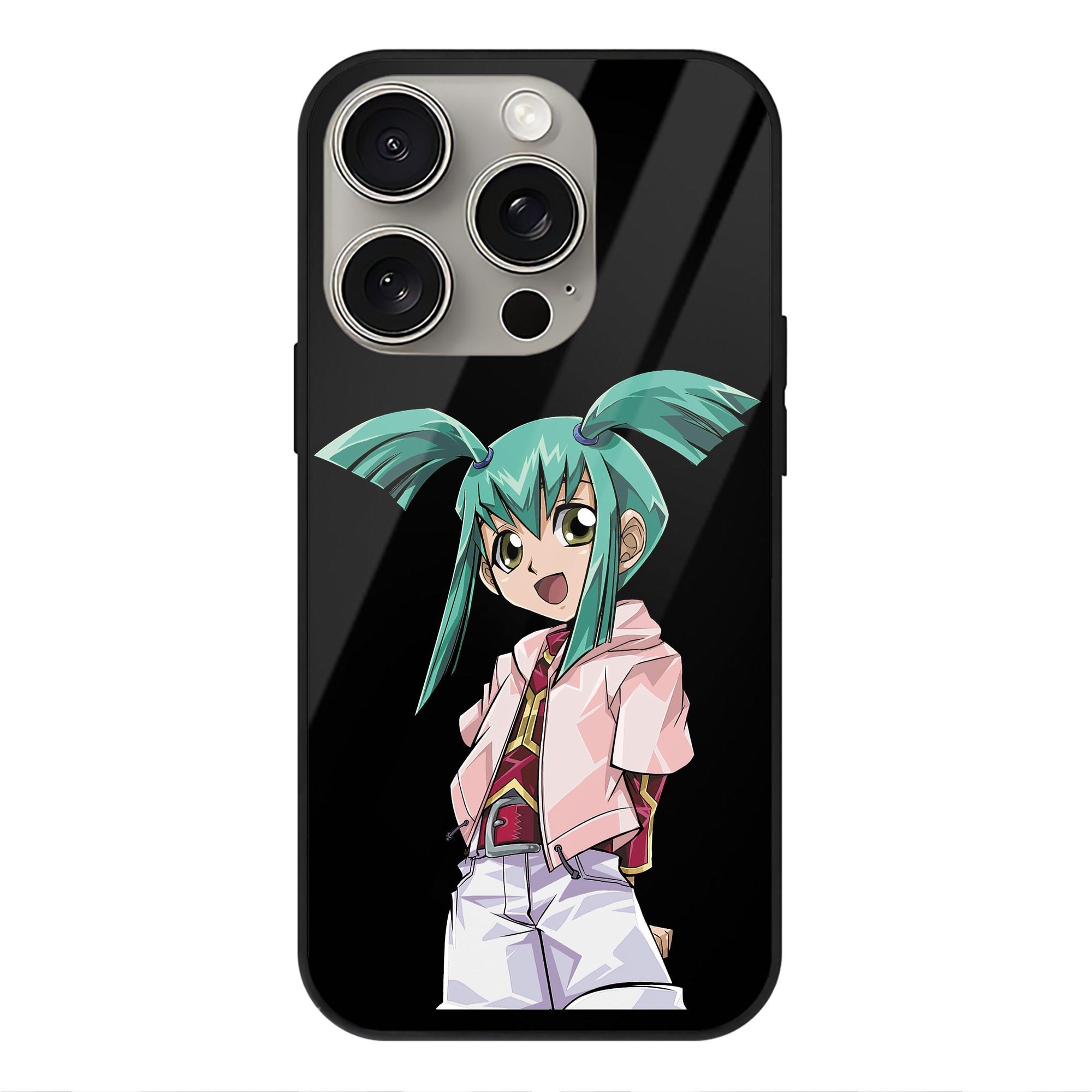 （画像用） 遊☆戯☆王 Yu-Gi-Oh! 【iPhone15Pro対応】スマホケース 耐衝撃＆黄変防止 背面ガラス
