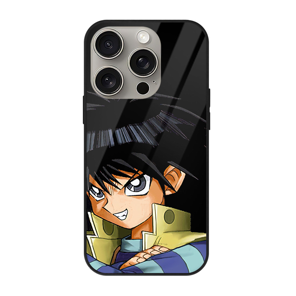 遊☆戯☆王 Yu-Gi-Oh! 【iPhone15Pro対応】スマホケース 耐衝撃＆黄変防止 背面ガラス