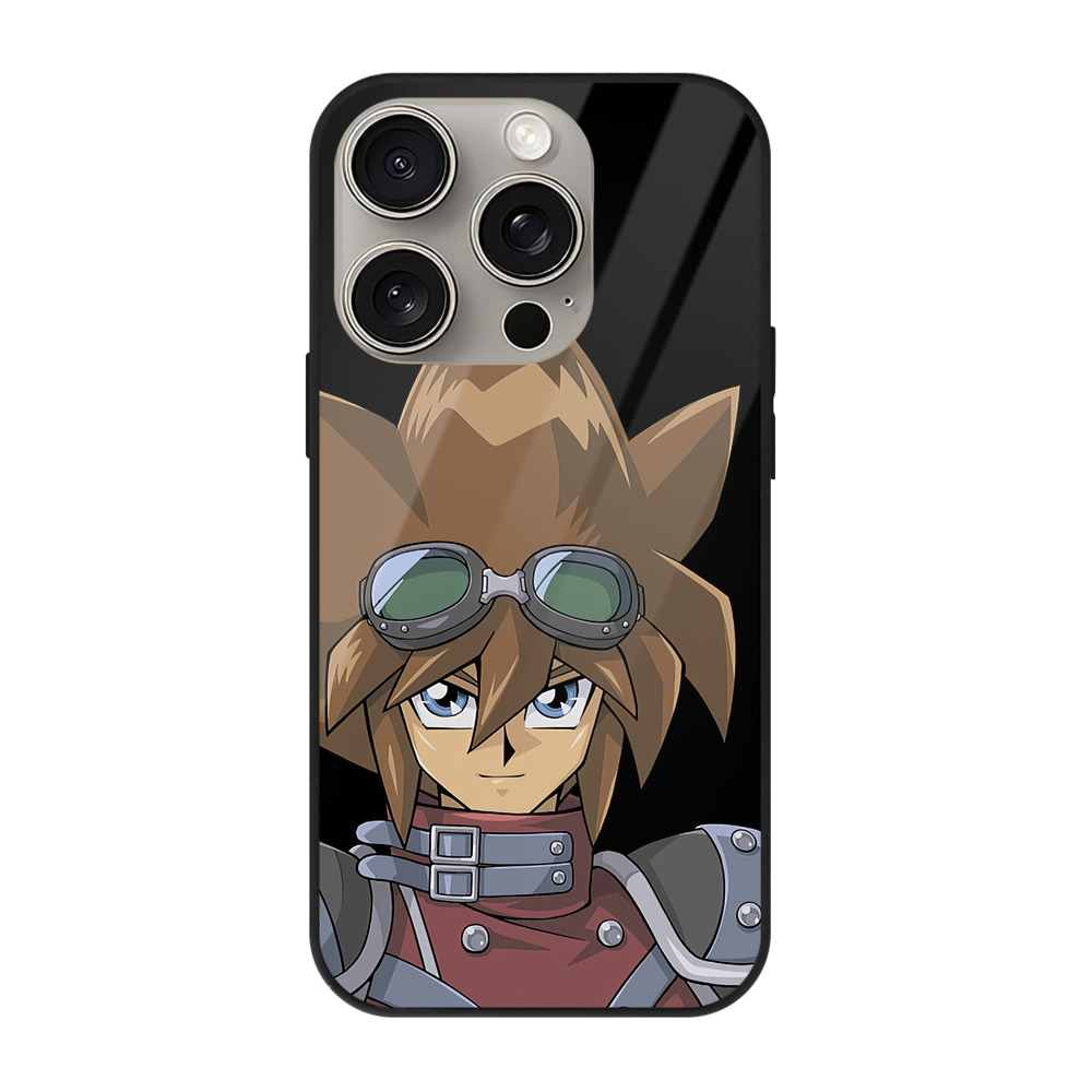 （画像用） 遊☆戯☆王 Yu-Gi-Oh! 【iPhone15Pro対応】スマホケース 耐衝撃＆黄変防止 背面ガラス