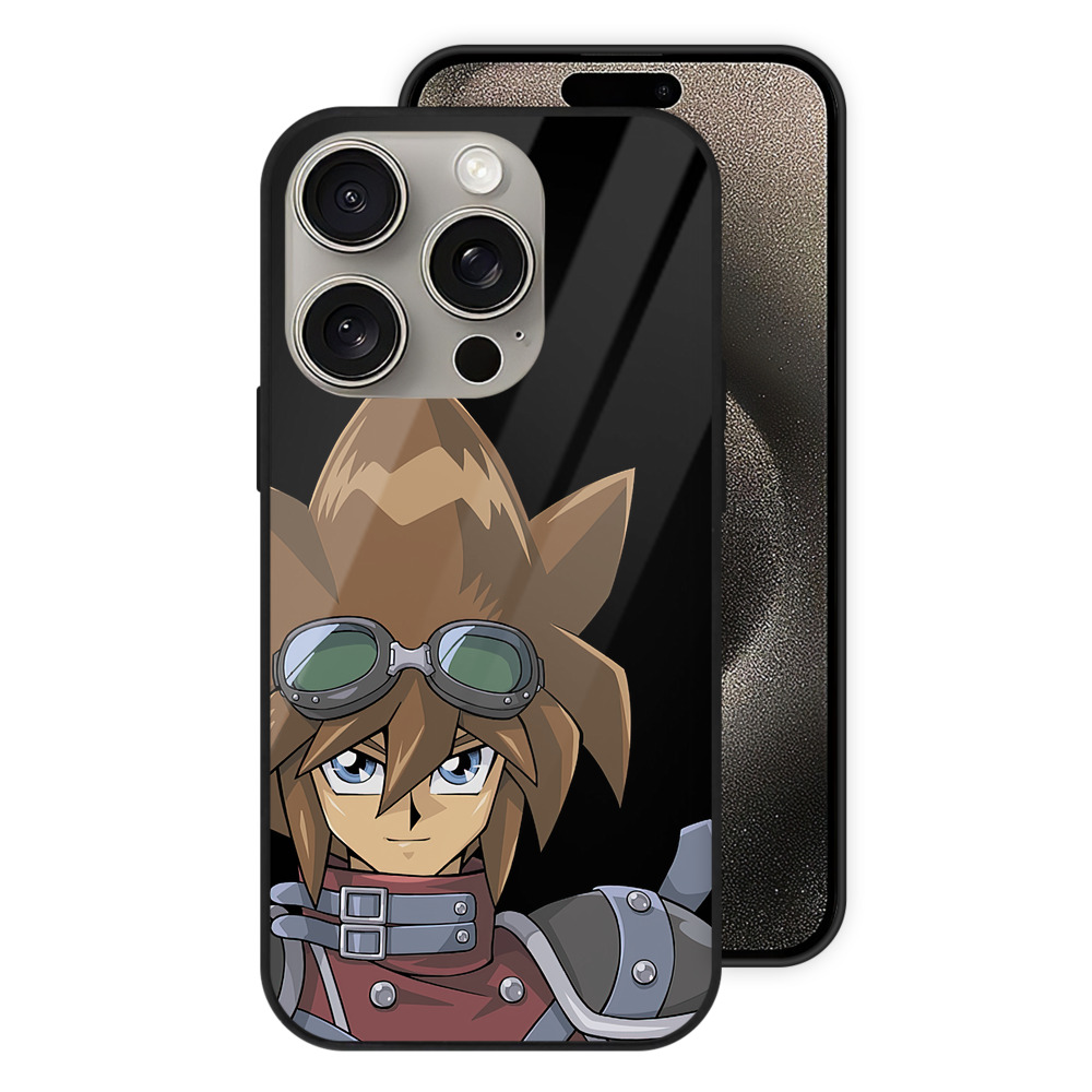 （画像用） 遊☆戯☆王 Yu-Gi-Oh! 【iPhone15Pro対応】スマホケース 耐衝撃＆黄変防止 背面ガラス