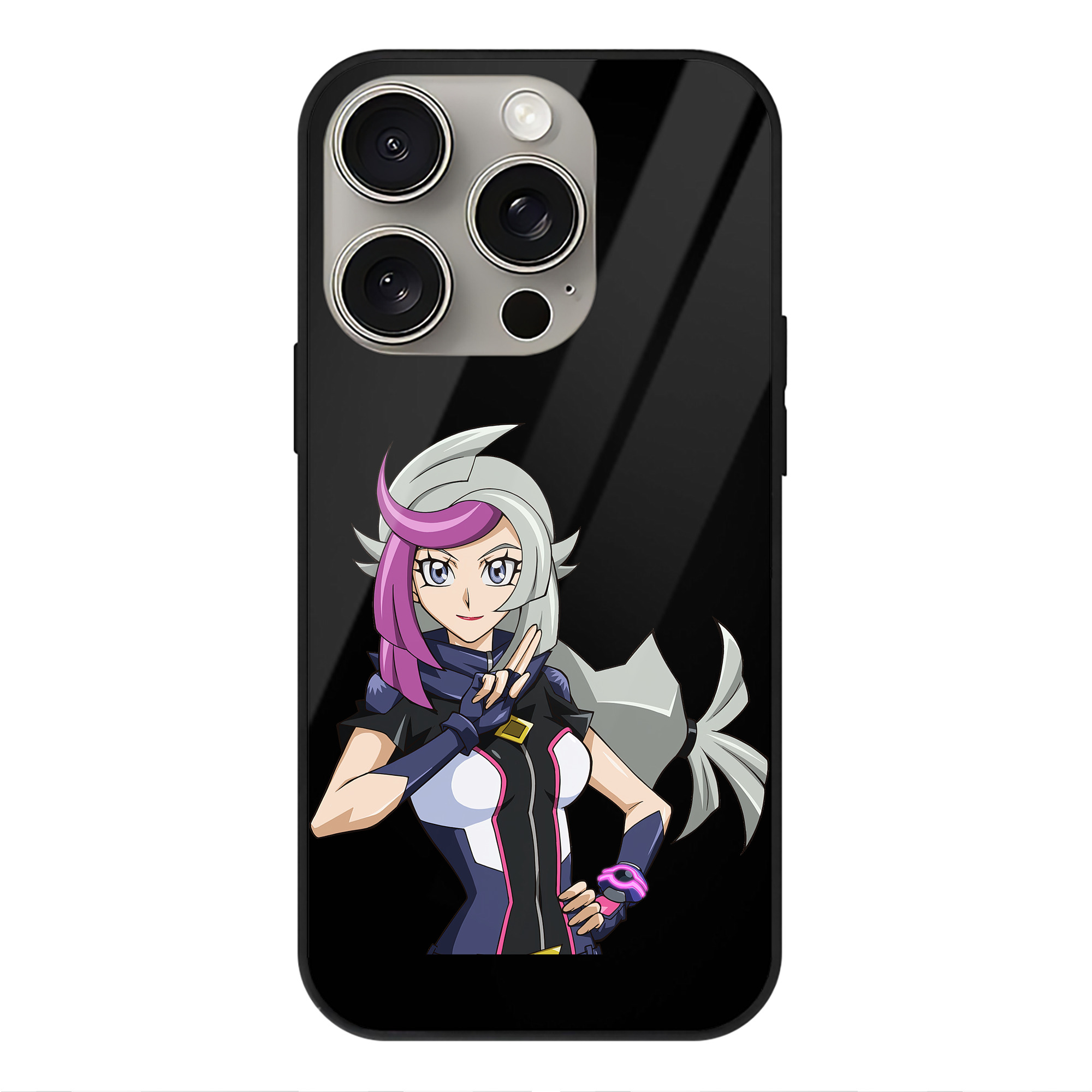 遊☆戯☆王 Yu-Gi-Oh! 【iPhone15Pro対応】スマホケース 耐衝撃＆黄変防止 背面ガラス