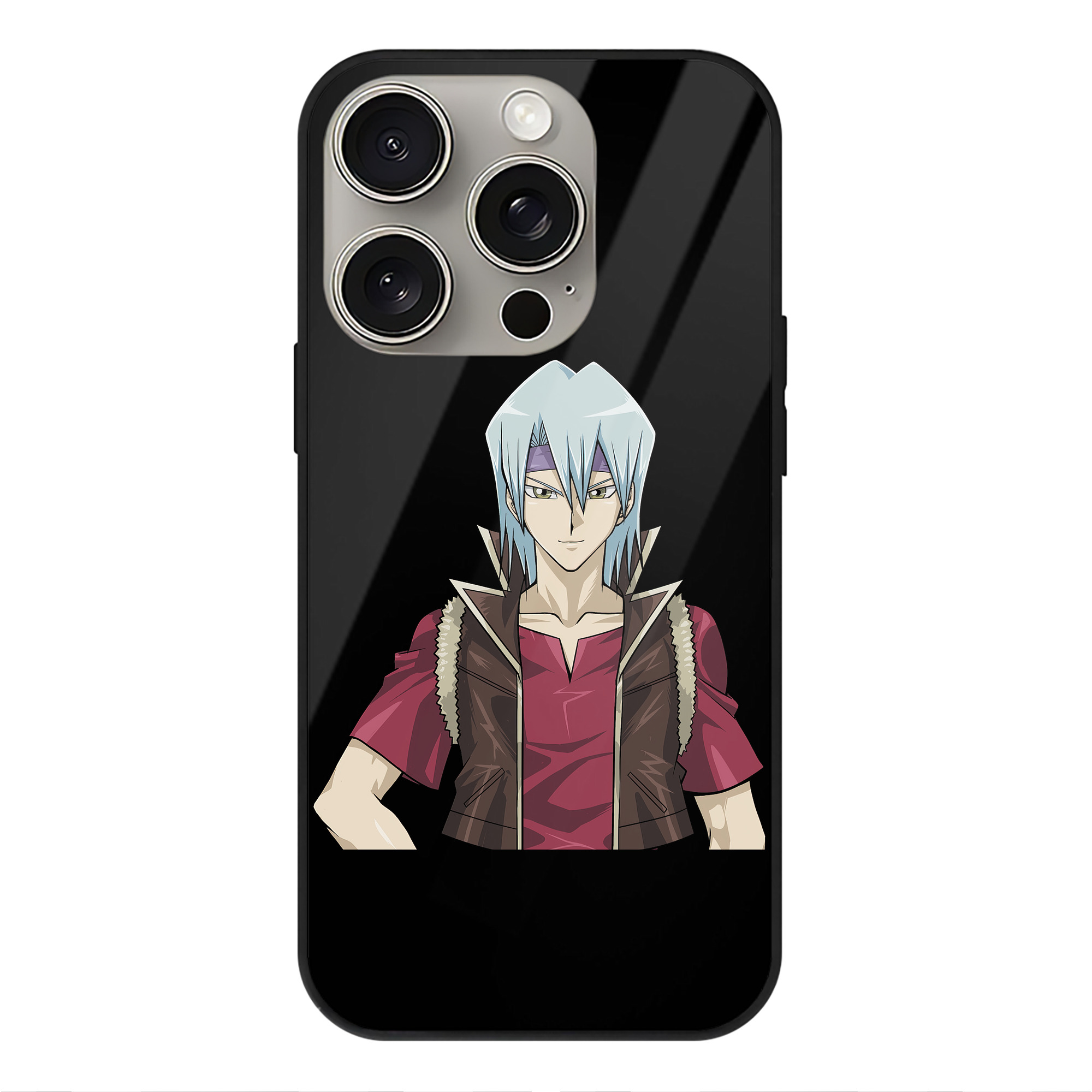 （画像用） 遊☆戯☆王 Yu-Gi-Oh! 【iPhone15Pro対応】スマホケース 耐衝撃＆黄変防止 背面ガラス