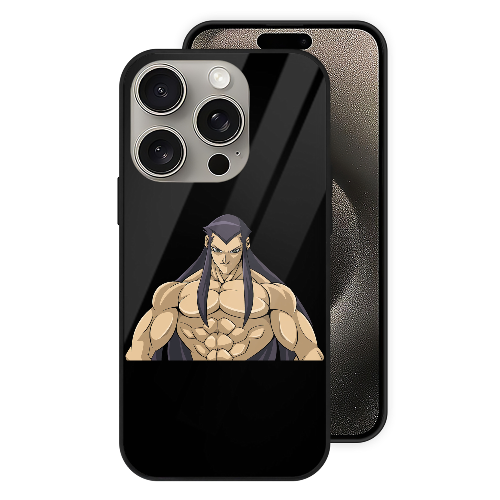 （画像用） 遊☆戯☆王 Yu-Gi-Oh! 【iPhone15Pro対応】スマホケース 耐衝撃＆黄変防止 背面ガラス