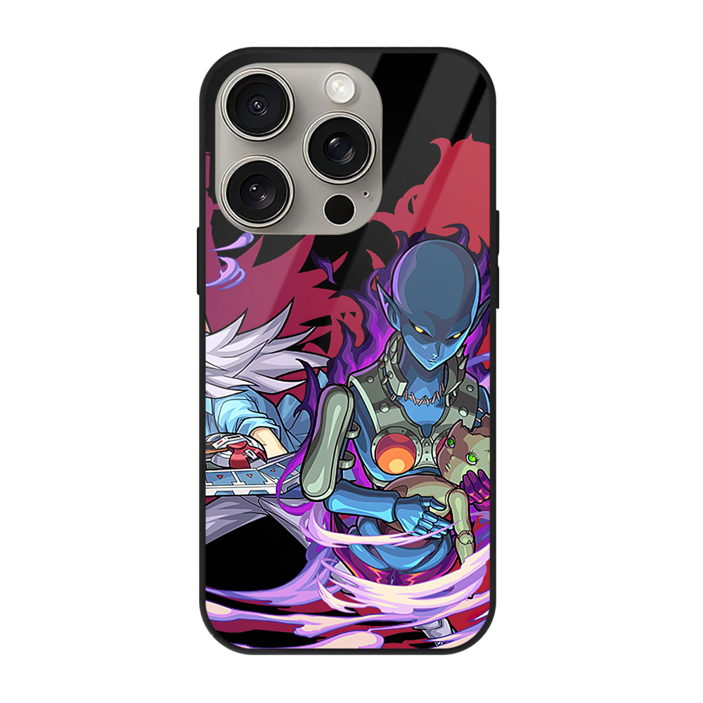 遊☆戯☆王 Yu-Gi-Oh! 【iPhone15Pro対応】スマホケース 耐衝撃＆黄変防止 背面ガラス