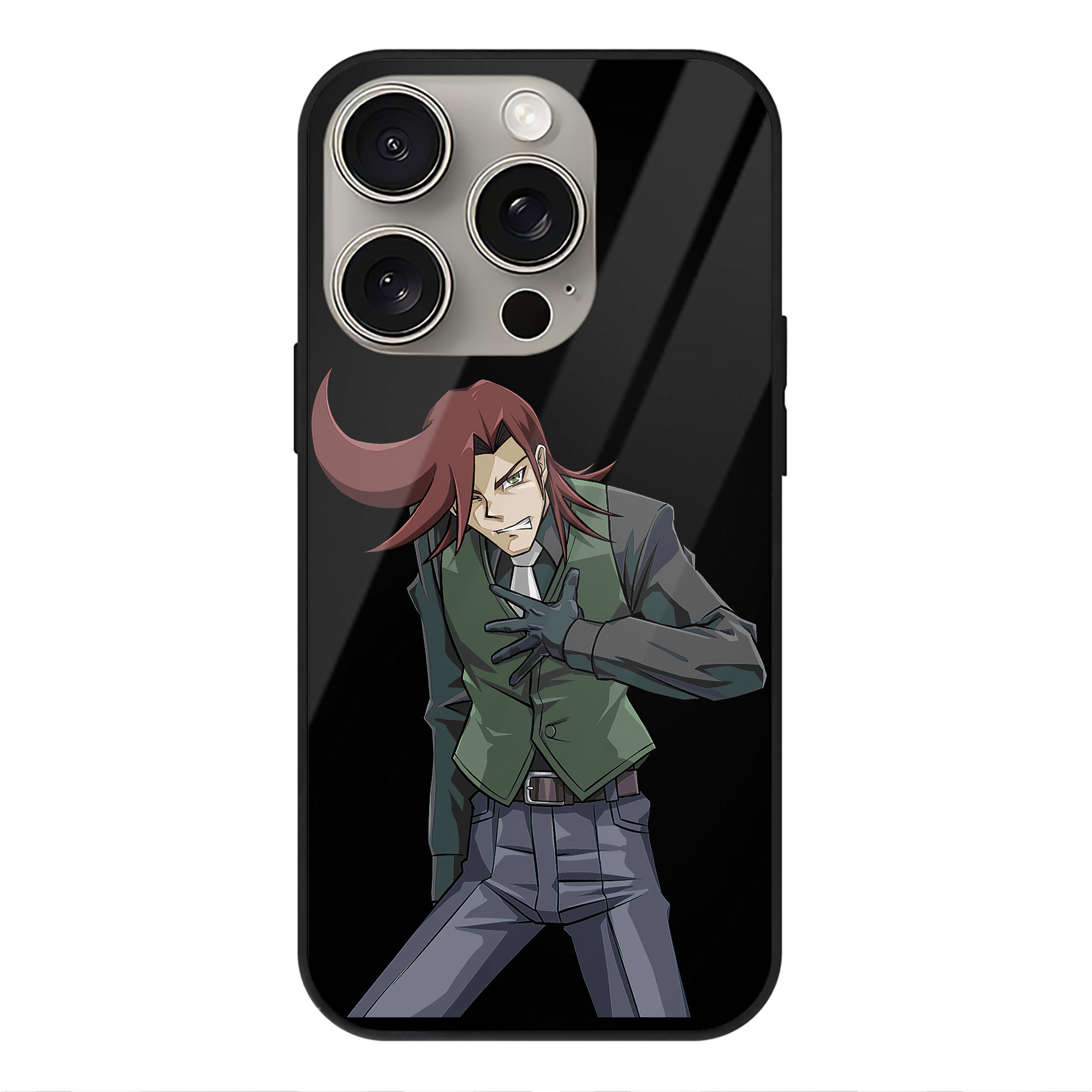 （画像用） 遊☆戯☆王 Yu-Gi-Oh! 【iPhone15Pro対応】スマホケース 耐衝撃＆黄変防止 背面ガラス